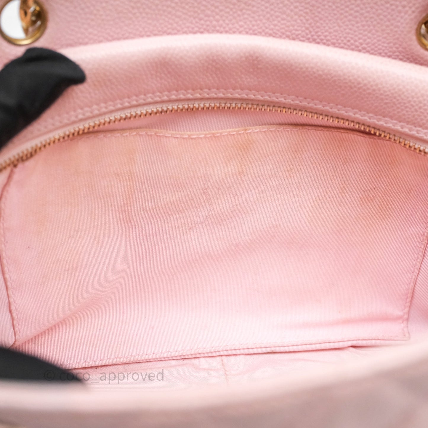 Chanel PTT Petite Timeless Shopping Tote Bag Pink Caviar Gold Hardware