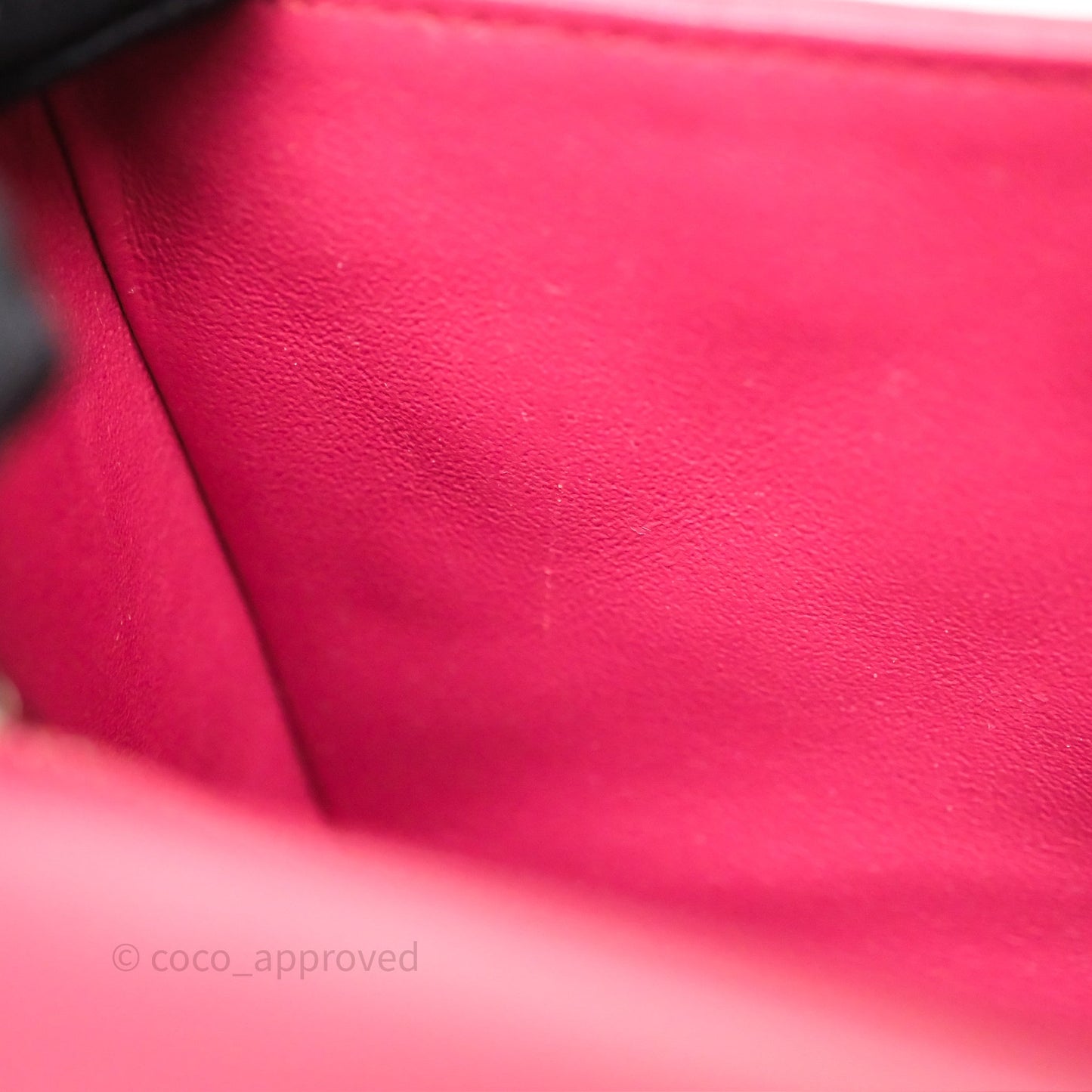 Chanel Quilted Mini Rectangular Dark Pink Lambskin Silver Hardware