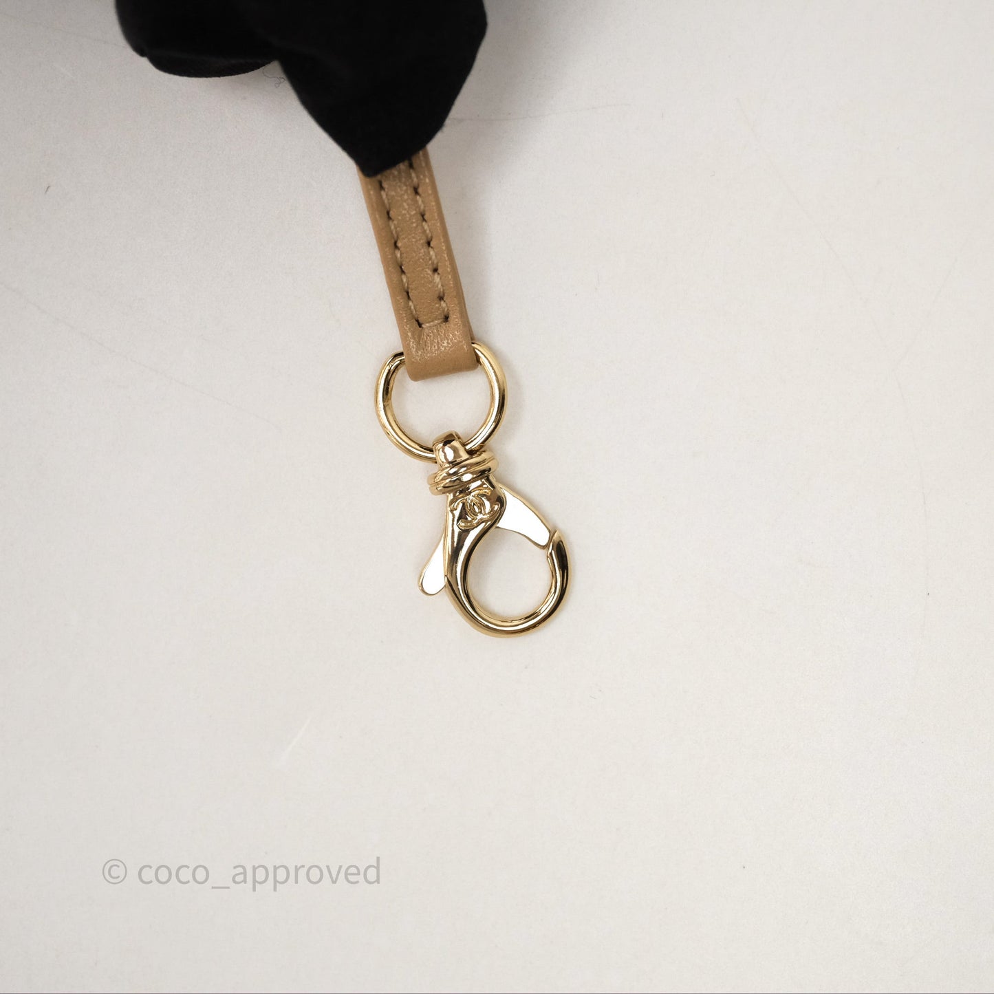 Chanel 31 Mini Beige Shiny Lambskin Gold Hardware