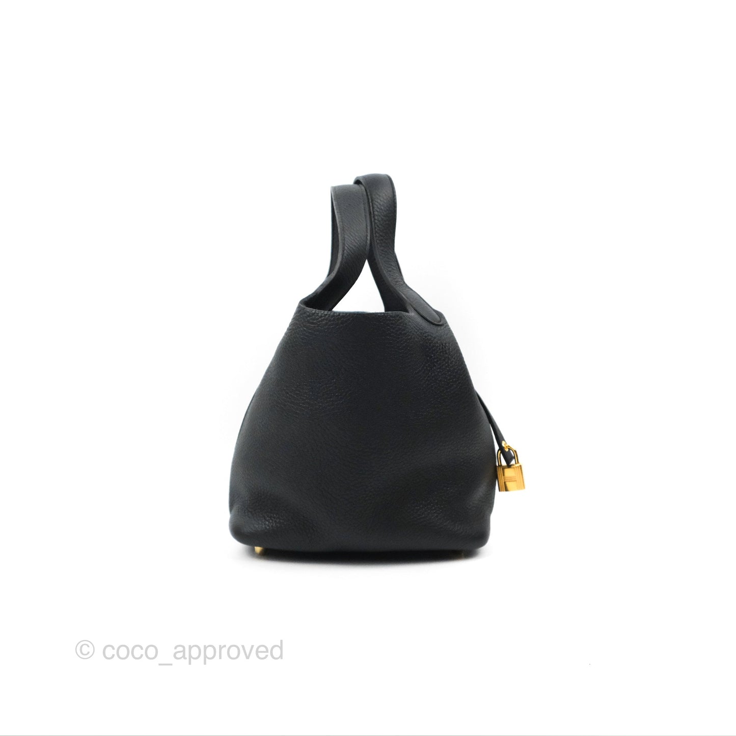 Hermès Picotin Lock 18 Black Taurillon Clemence Gold Hardware