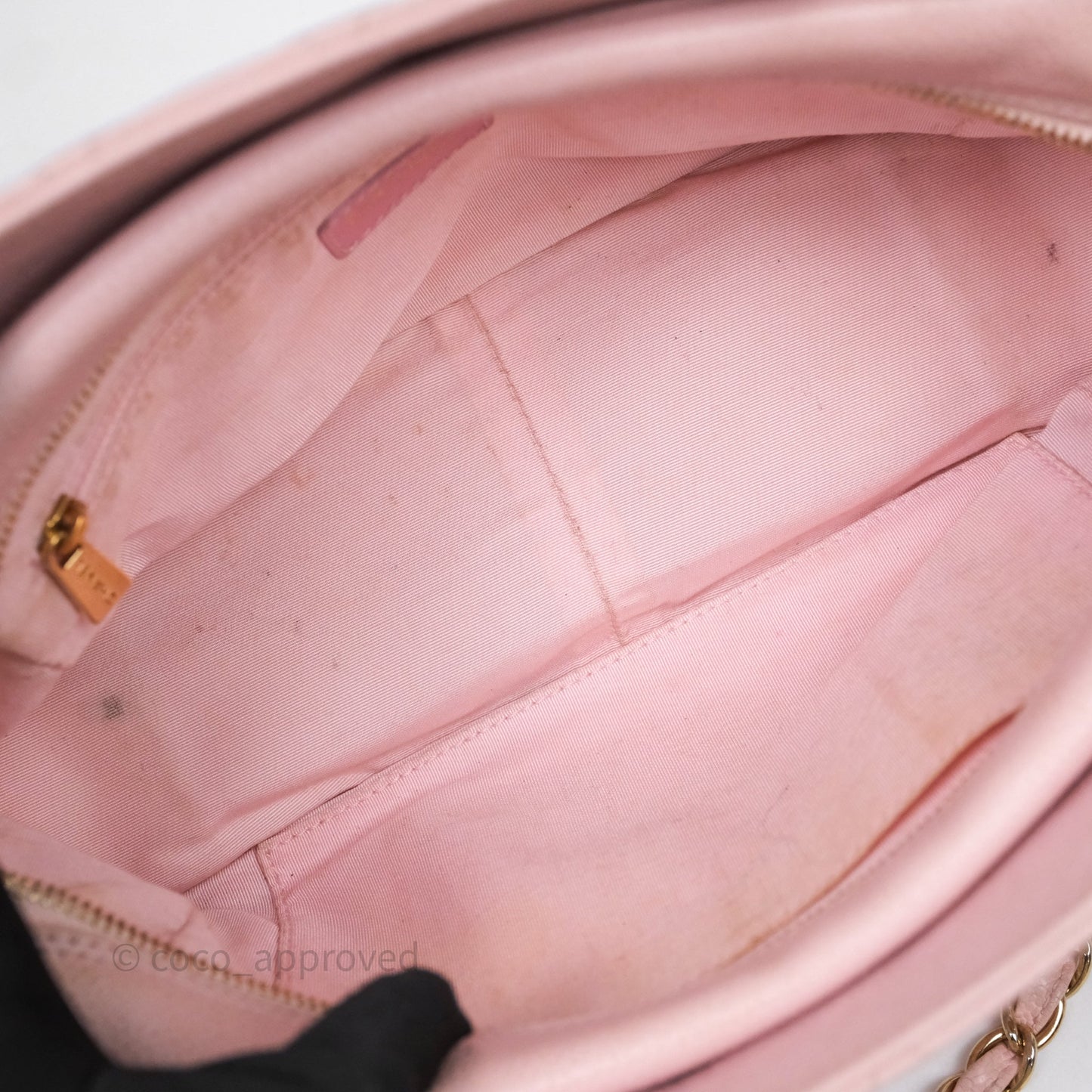 Chanel PTT Petite Timeless Shopping Tote Bag Pink Caviar Gold Hardware