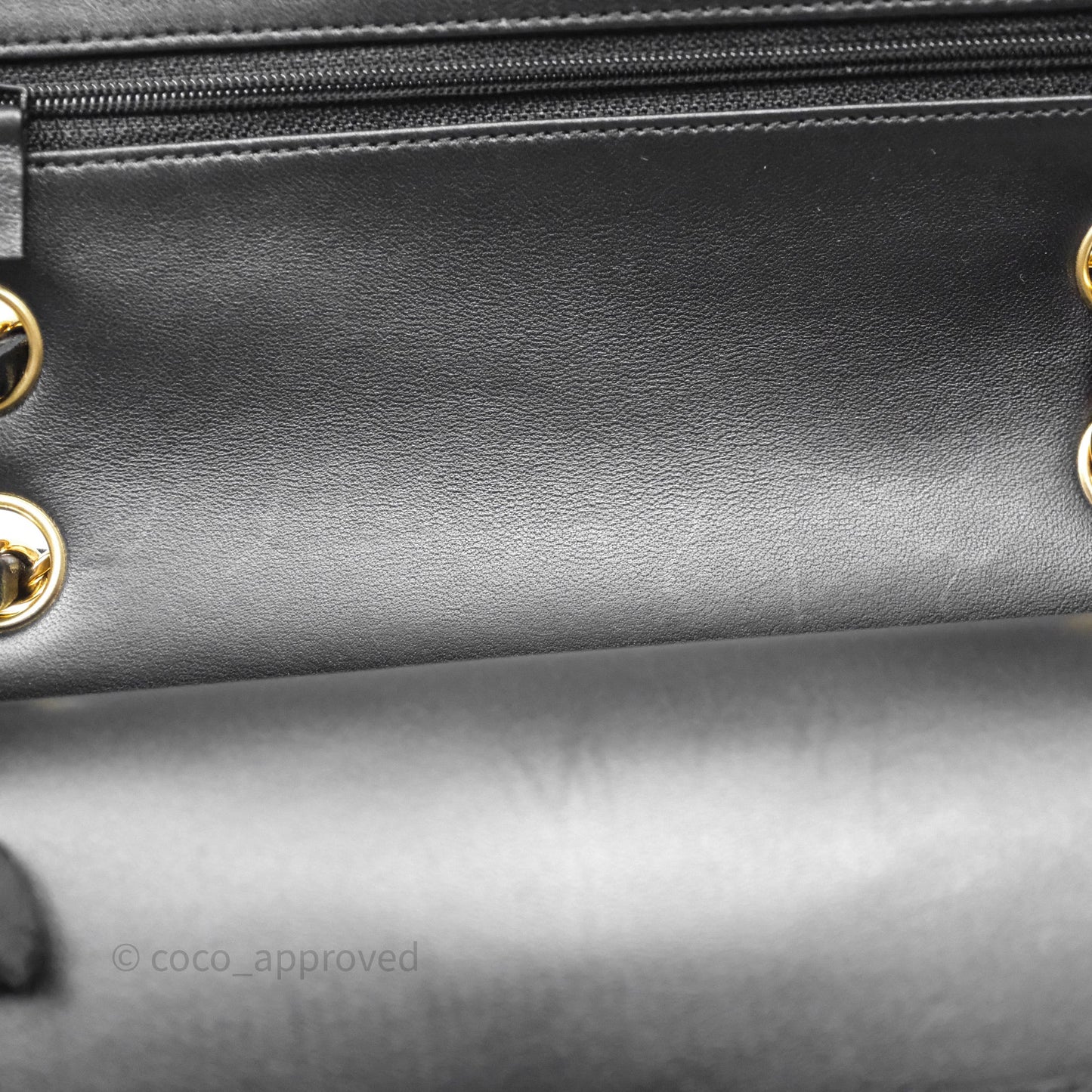 Chanel Small Classic Flap Quilted Black Lambskin Gold Hardware