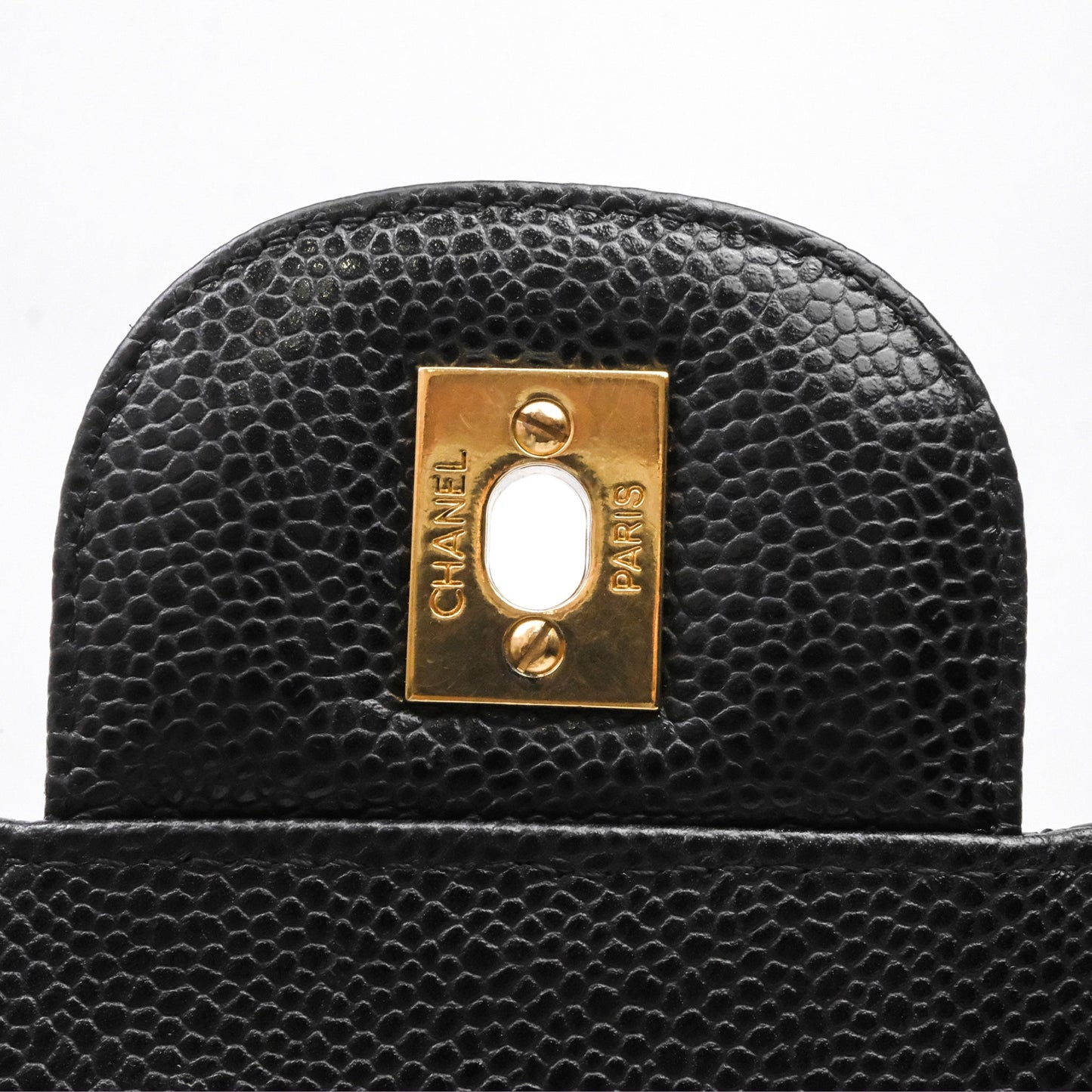 Chanel Jumbo Single Flap Black Caviar Gold Hardware⁣⁣