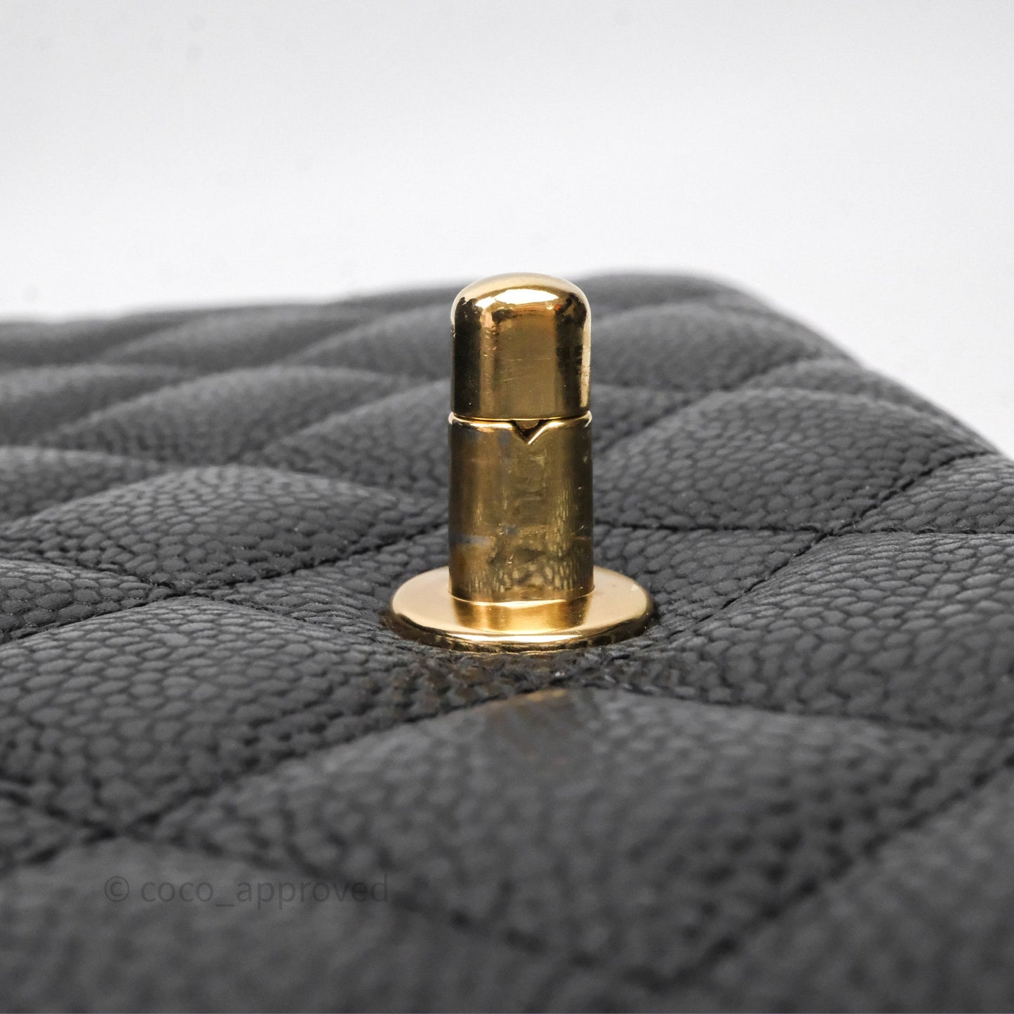 Chanel Jumbo Single Flap Black Caviar Gold Hardware⁣⁣