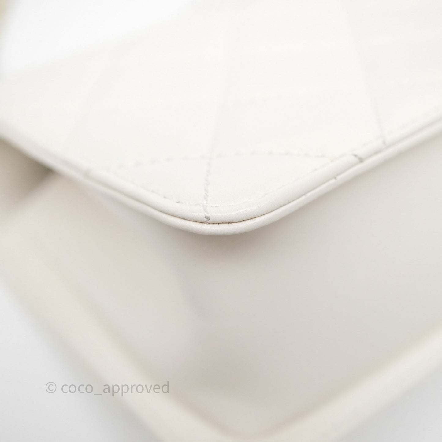 Chanel Quilted Mini Perfect Fit Adjustable White Calfskin Gold Hardware
