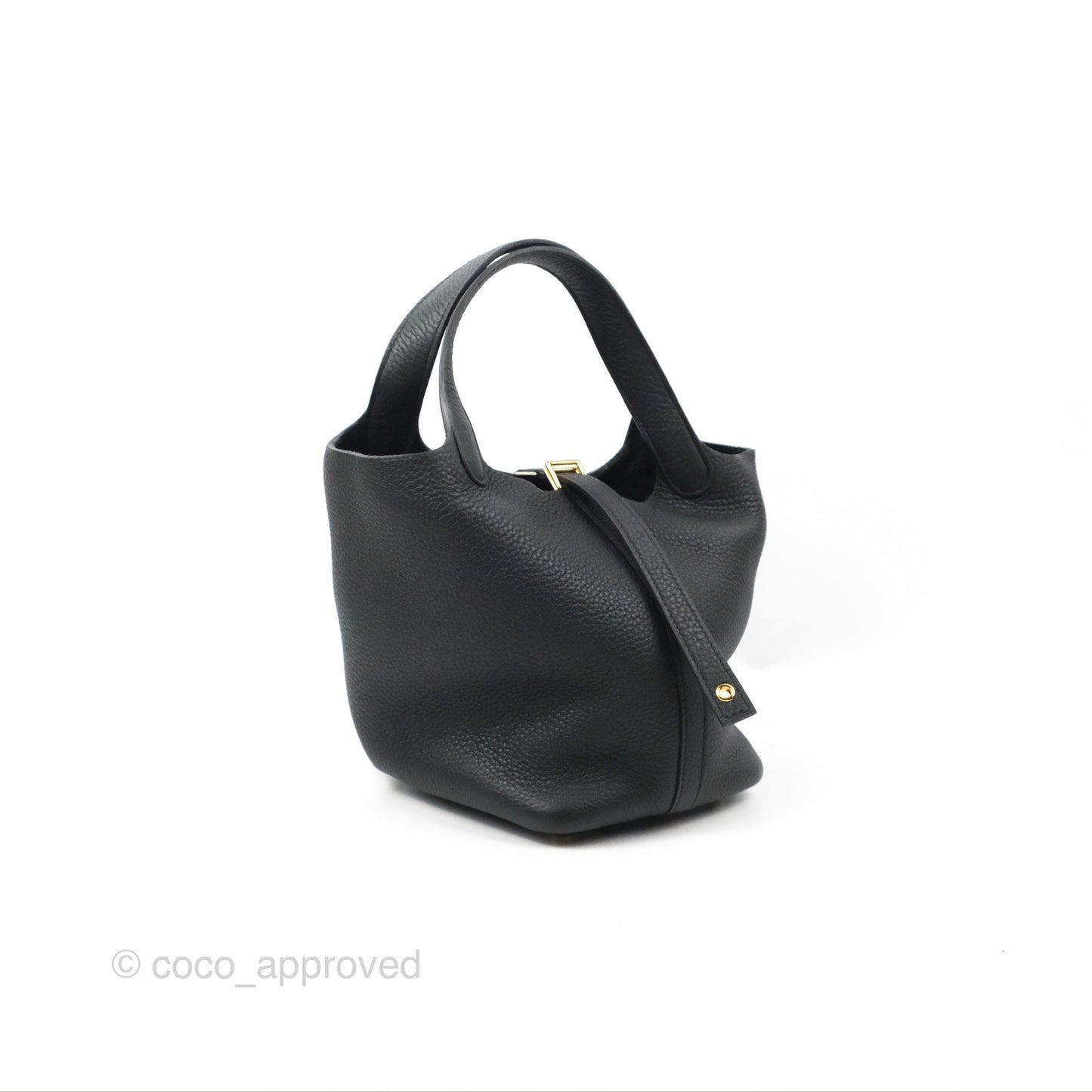 Hermès Picotin Lock 18 Black Taurillon Clemence Gold Hardware
