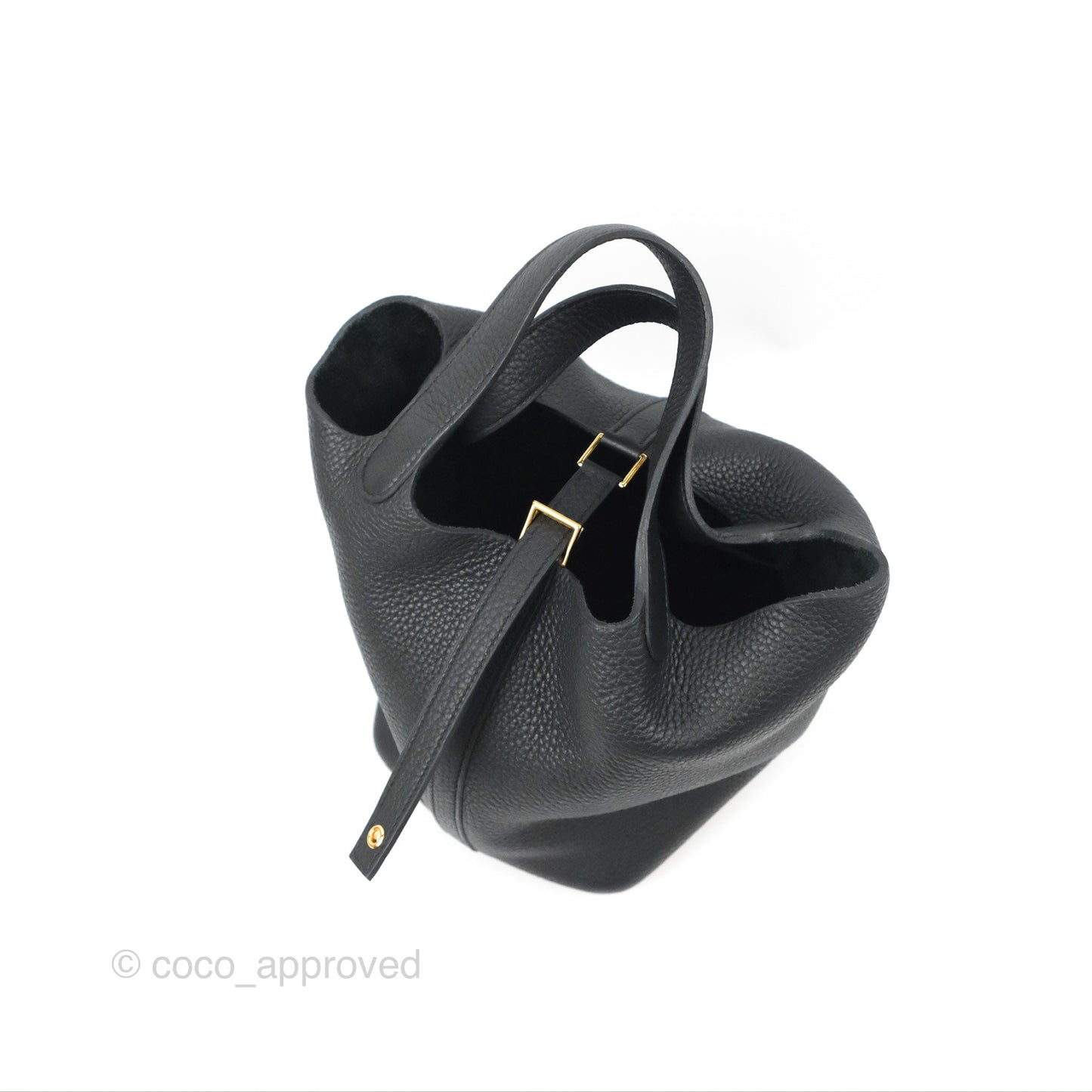 Hermès Picotin Lock 18 Black Taurillon Clemence Gold Hardware