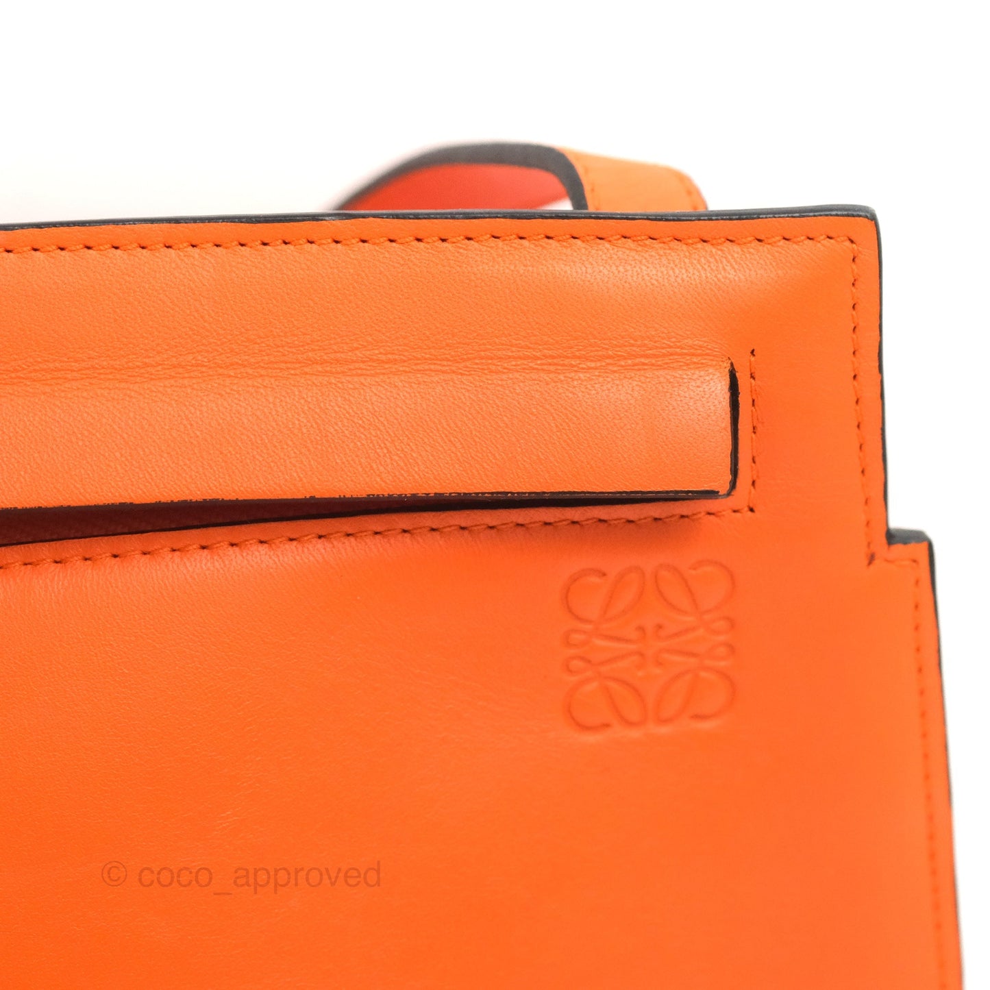 Loewe T Pouch Shoulder Bag Orange Calfskin