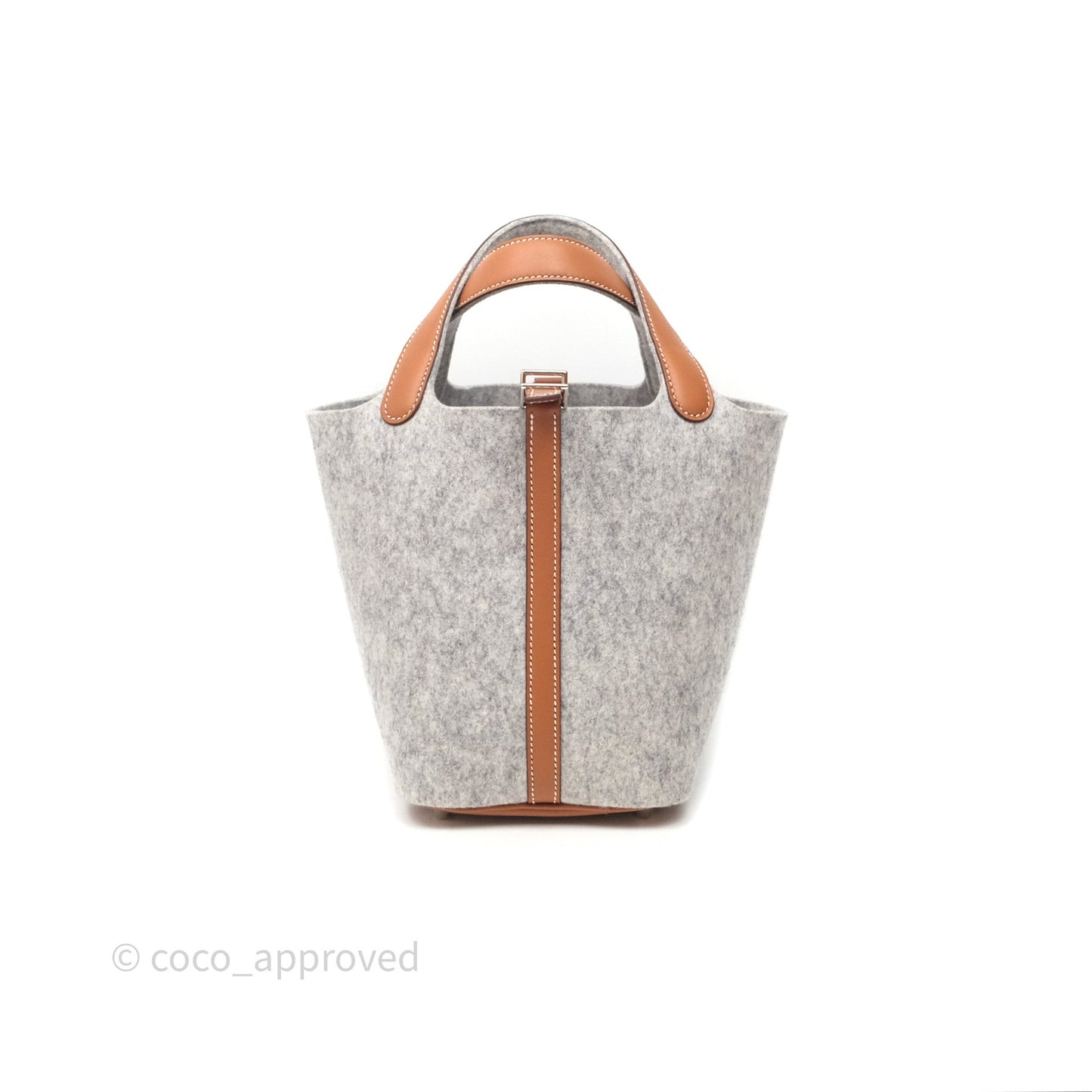 Hermès Picotin 18 Gris Clair/ Gold Wool Feutre Swift Palladium Hardware