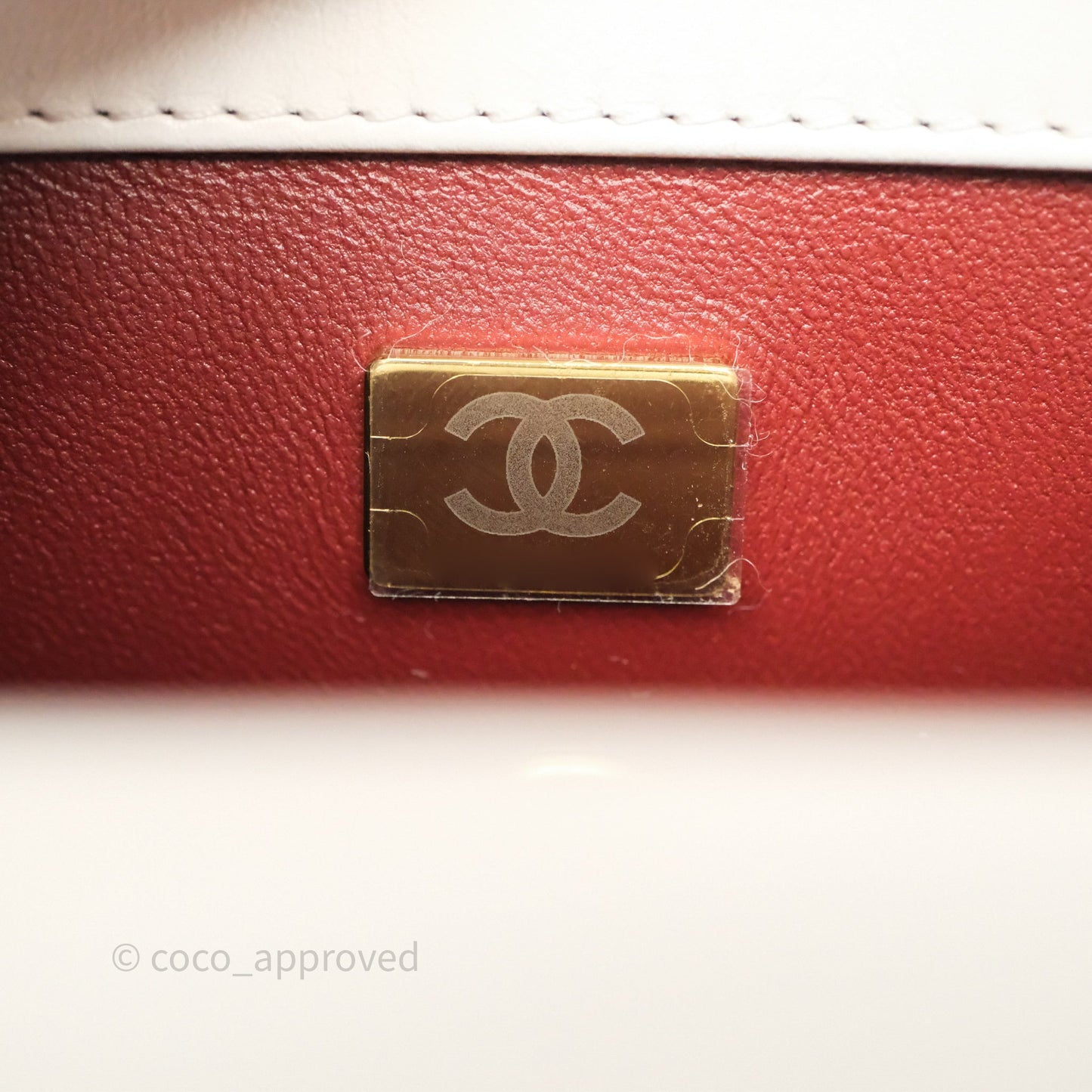 Chanel Quilted Mini Perfect Fit Adjustable White Calfskin Gold Hardware