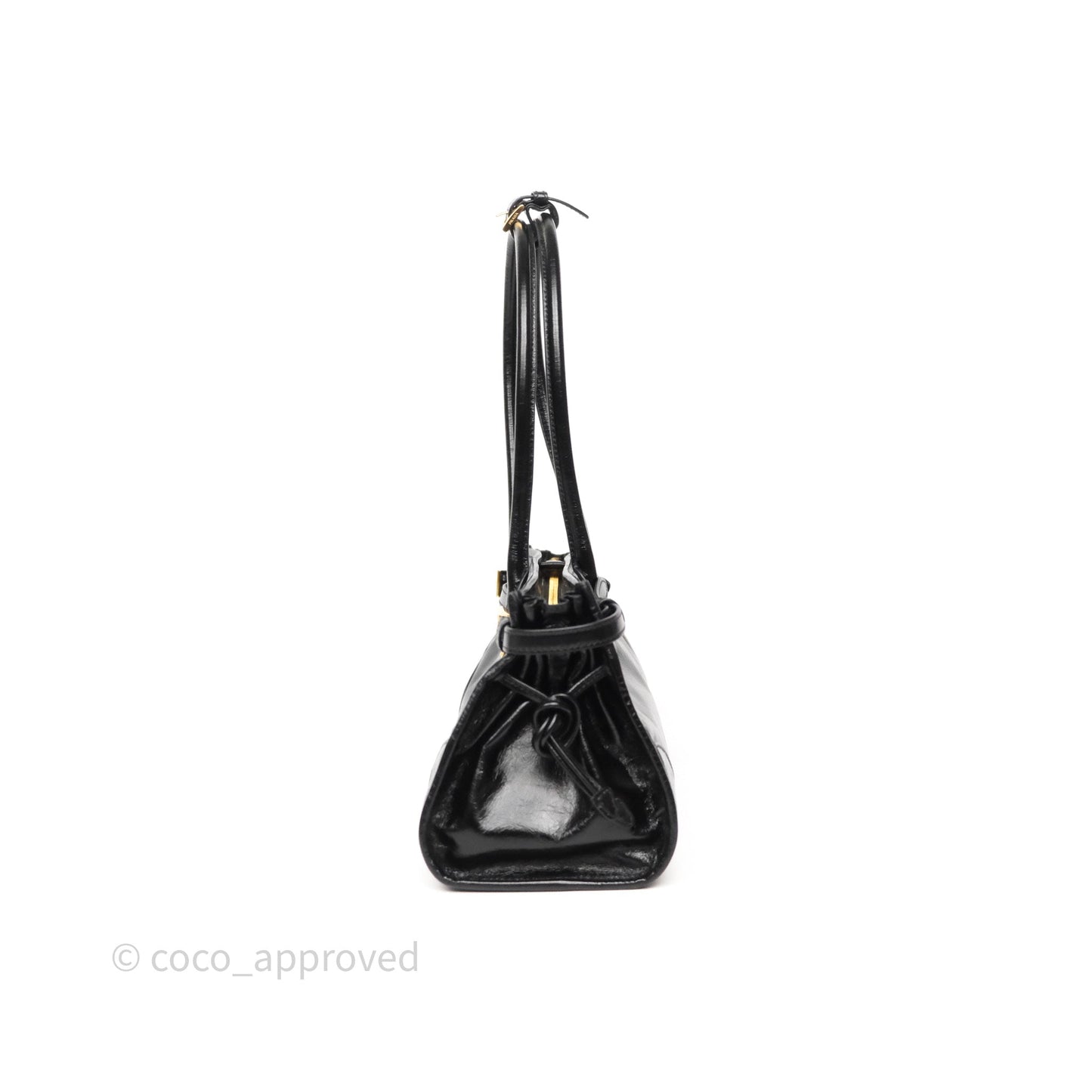 Prada Bonnie Medium Leather Handbag Black