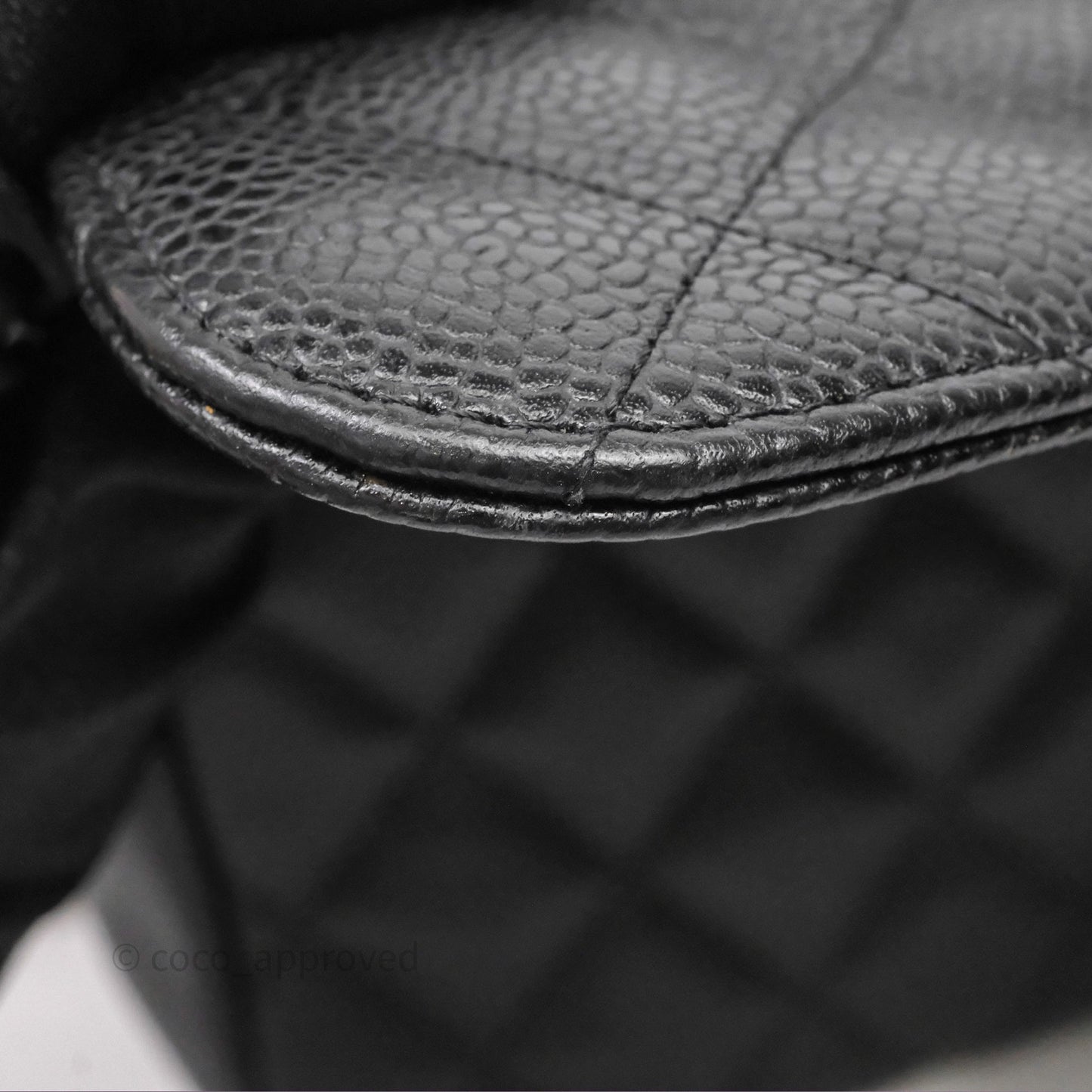 Chanel Jumbo Single Flap Black Caviar Gold Hardware⁣⁣