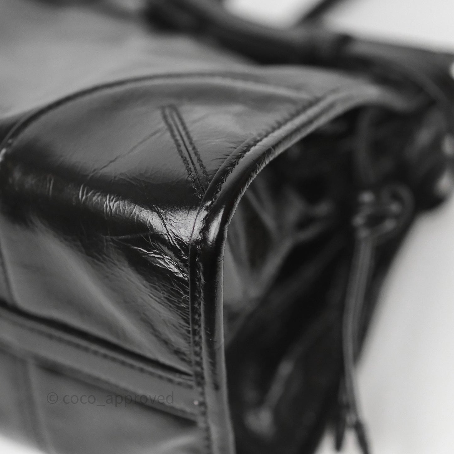 Prada Bonnie Medium Leather Handbag Black