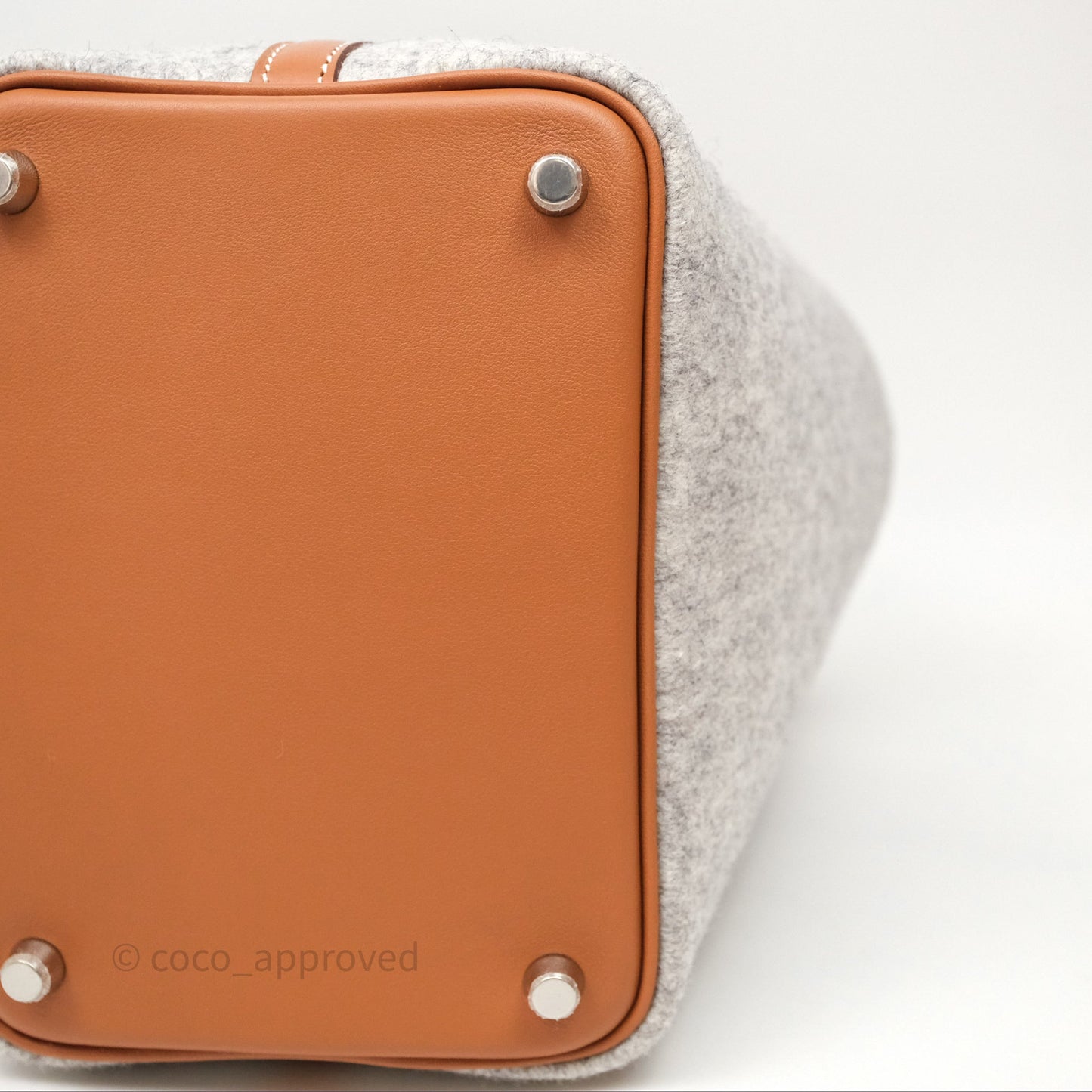 Hermès Picotin 18 Gris Clair/ Gold Wool Feutre Swift Palladium Hardware