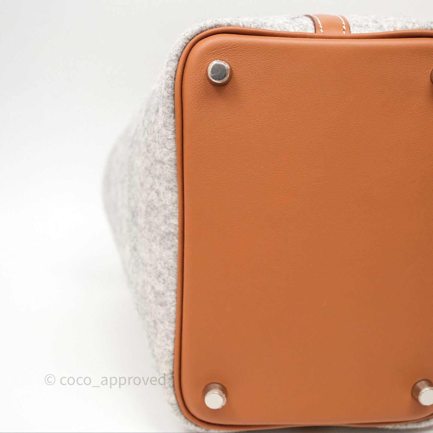 Hermès Picotin 18 Gris Clair/ Gold Wool Feutre Swift Palladium Hardware