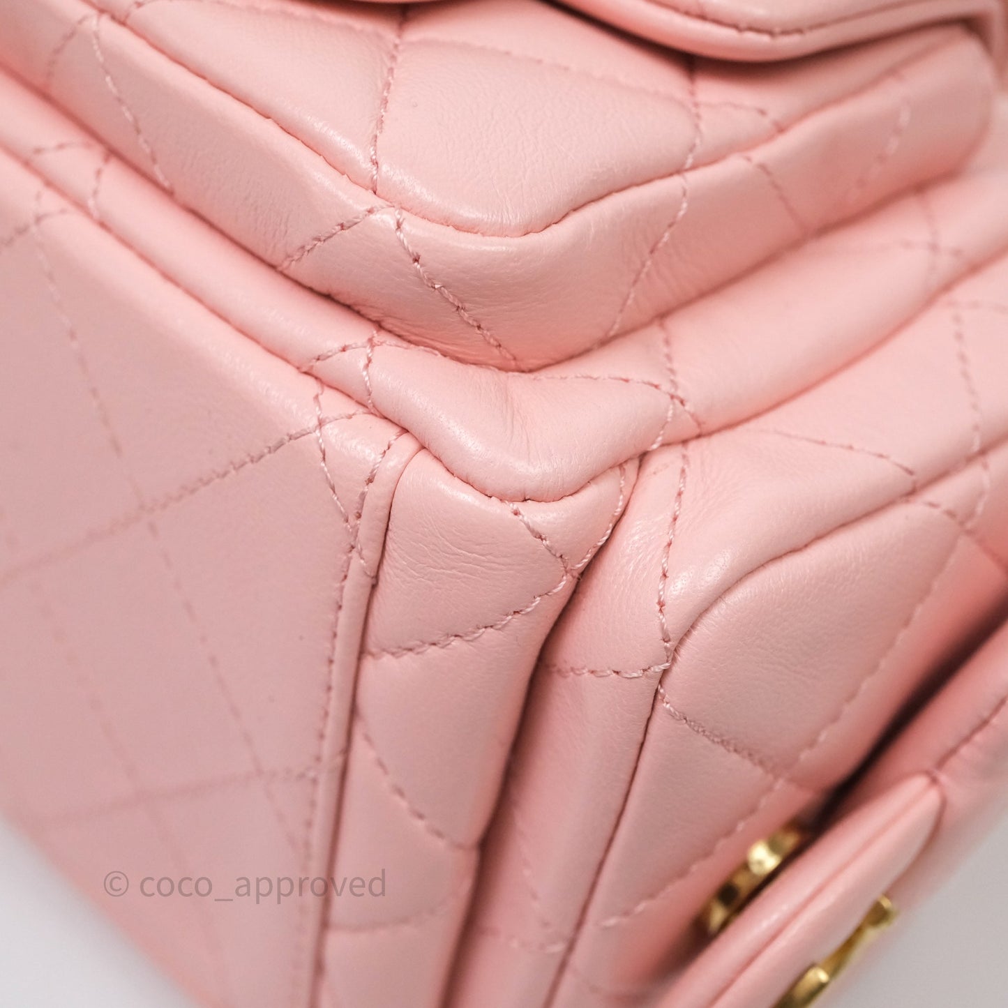 Chanel Small Quilted Trendy Double Pocket Hobo Pink Lambskin Aged Gold Hardware