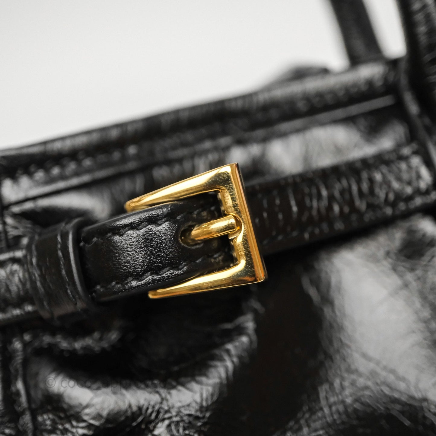 Prada Bonnie Medium Leather Handbag Black