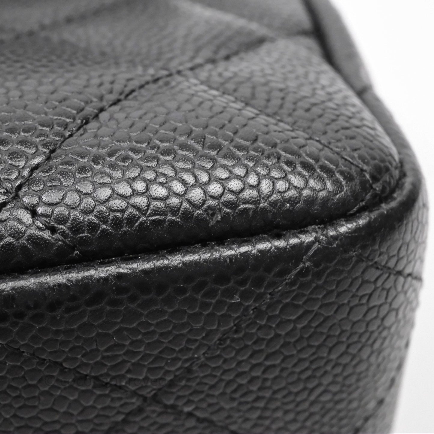 Chanel Jumbo Single Flap Black Caviar Gold Hardware⁣⁣
