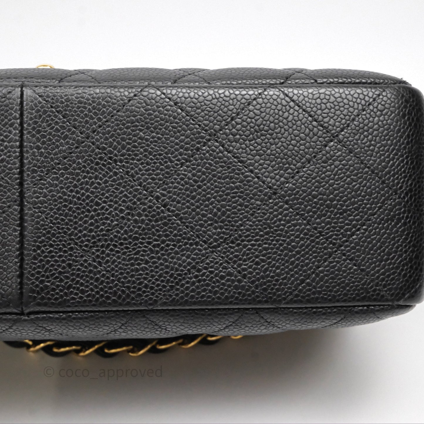 Chanel Jumbo Single Flap Black Caviar Gold Hardware⁣⁣