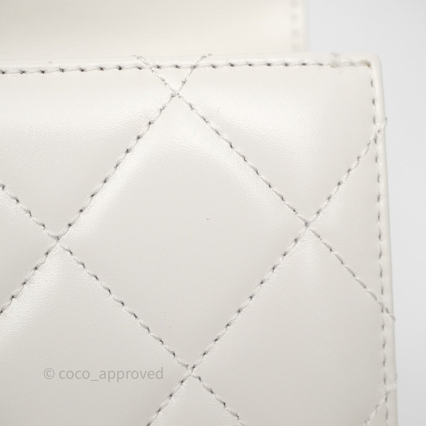 Chanel Quilted Mini Perfect Fit Adjustable White Calfskin Gold Hardware