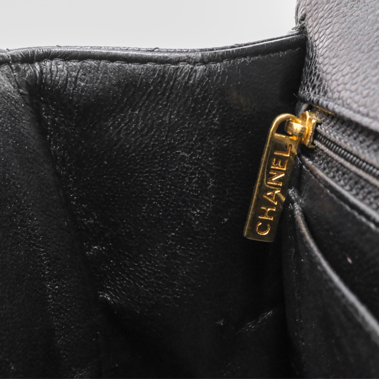 Chanel Jumbo Single Flap Black Caviar Gold Hardware⁣⁣