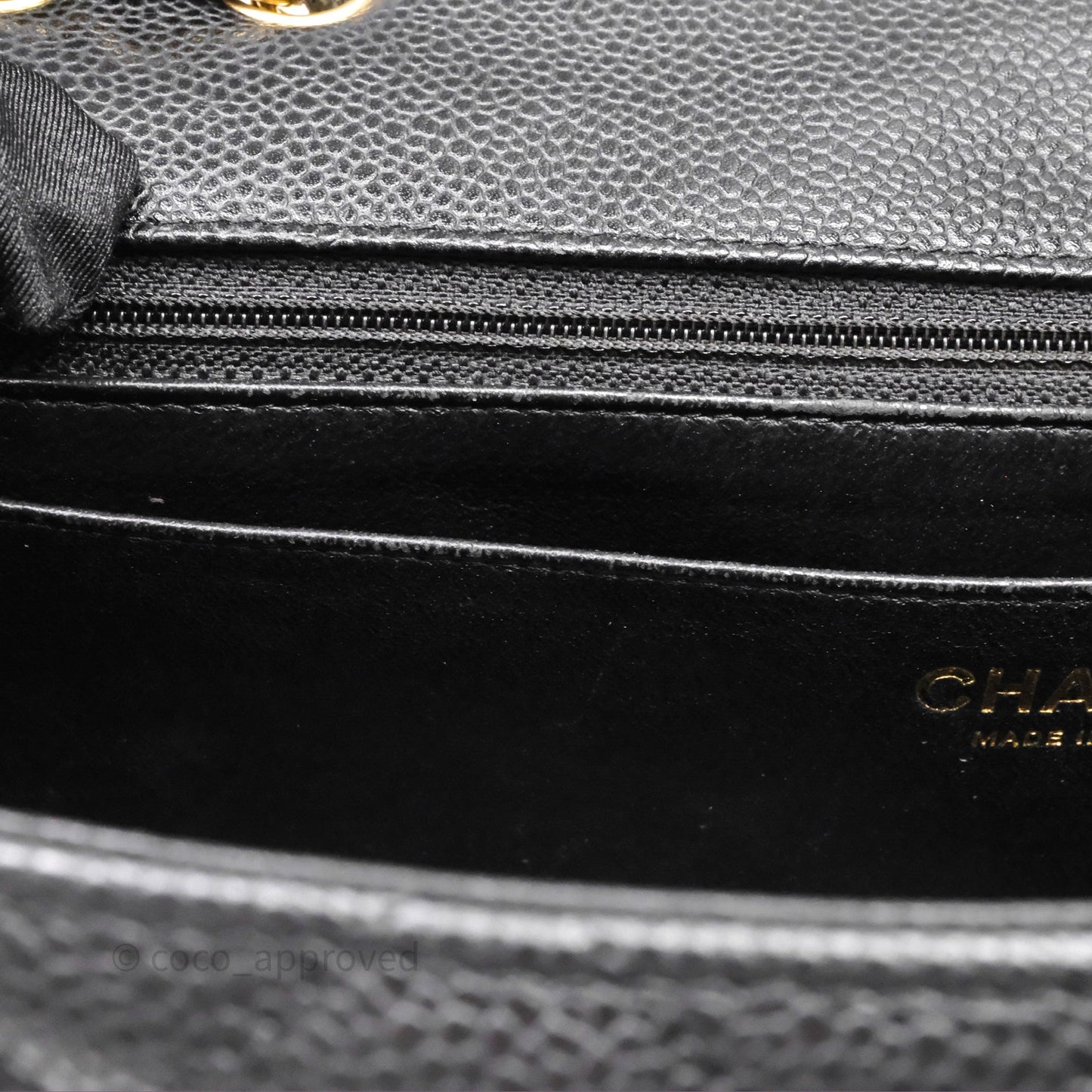 Chanel Jumbo Single Flap Black Caviar Gold Hardware⁣⁣
