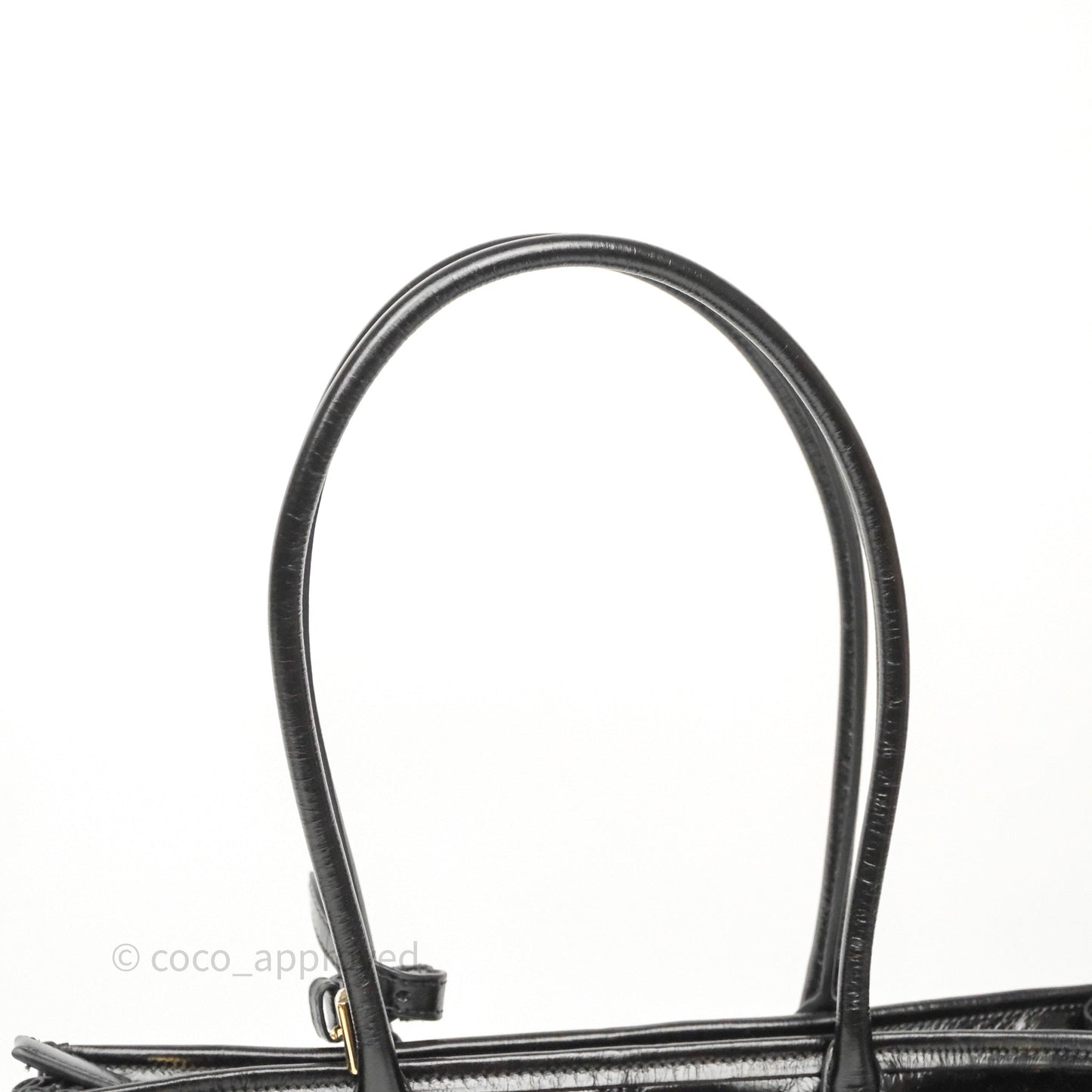 Prada Bonnie Medium Leather Handbag Black