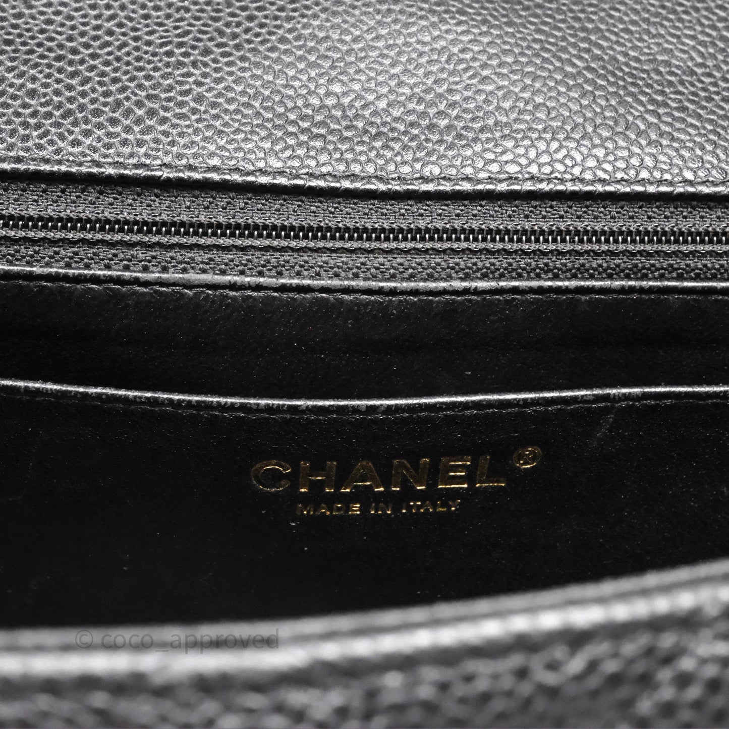 Chanel Jumbo Single Flap Black Caviar Gold Hardware⁣⁣