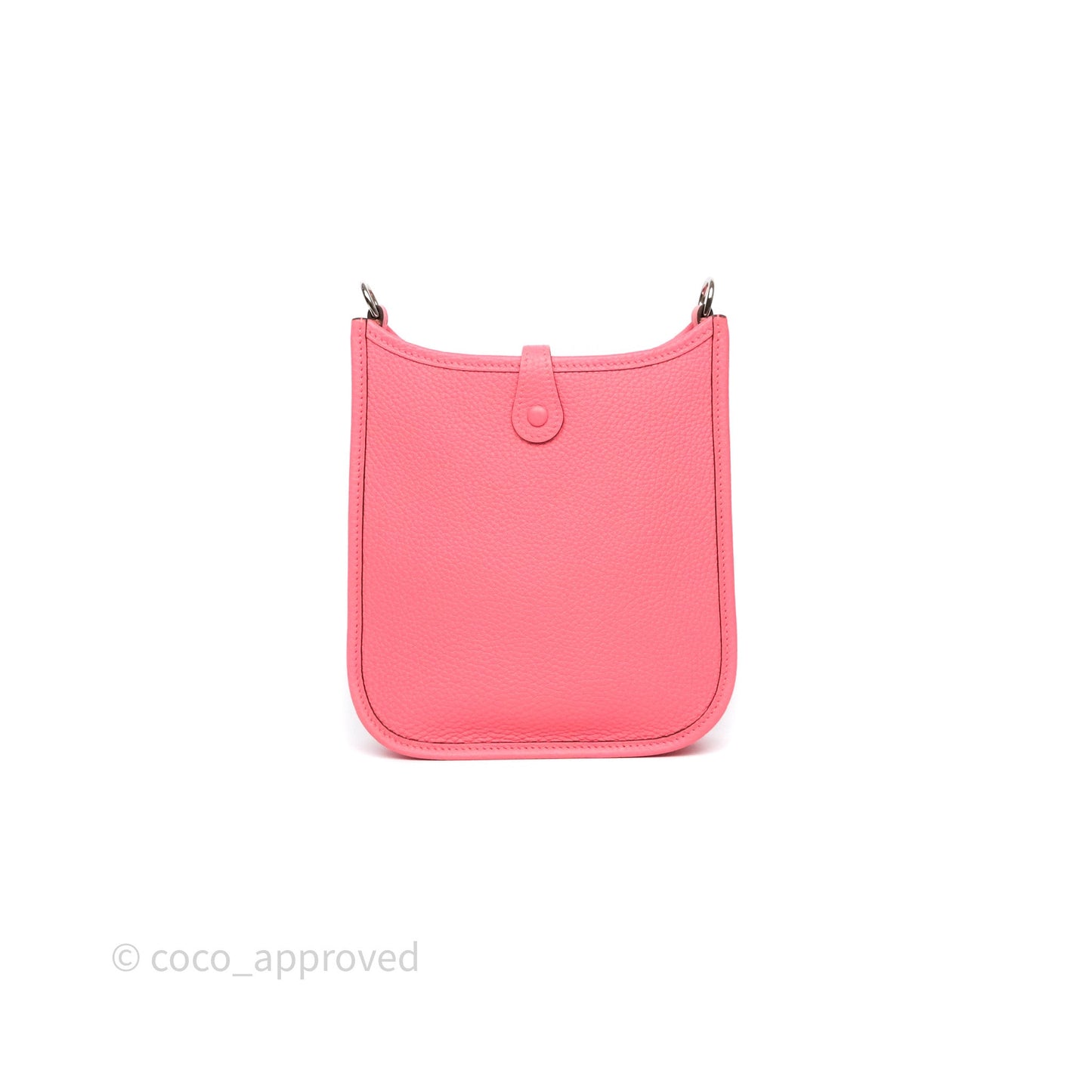 Hermès Mini Evelyne 16 Rose Azalée 8W Clemence Palladium Hardware