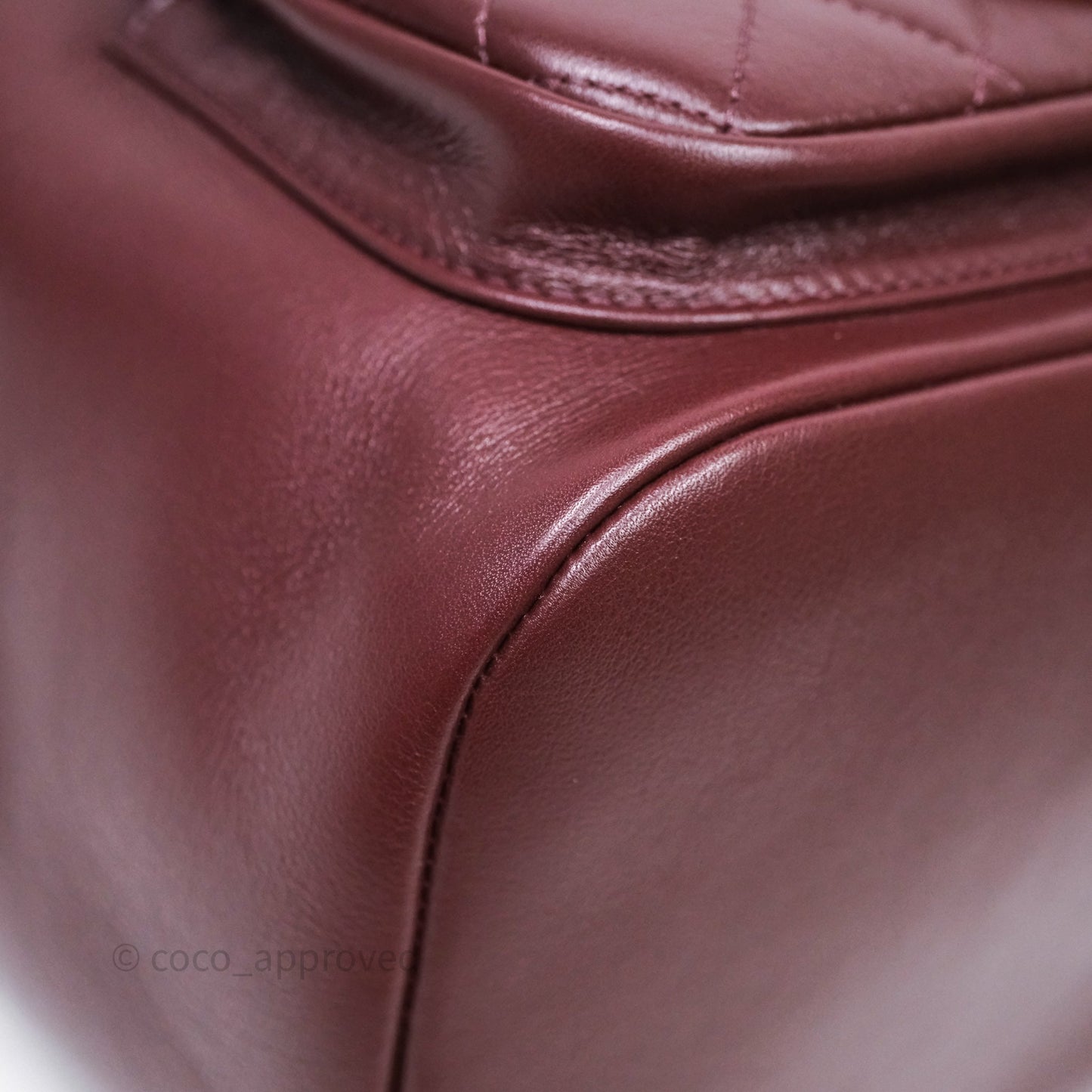 Chanel Quilted Large Duma Drawstring Backpack Bordeaux Calfskin Light Gold Hardware
