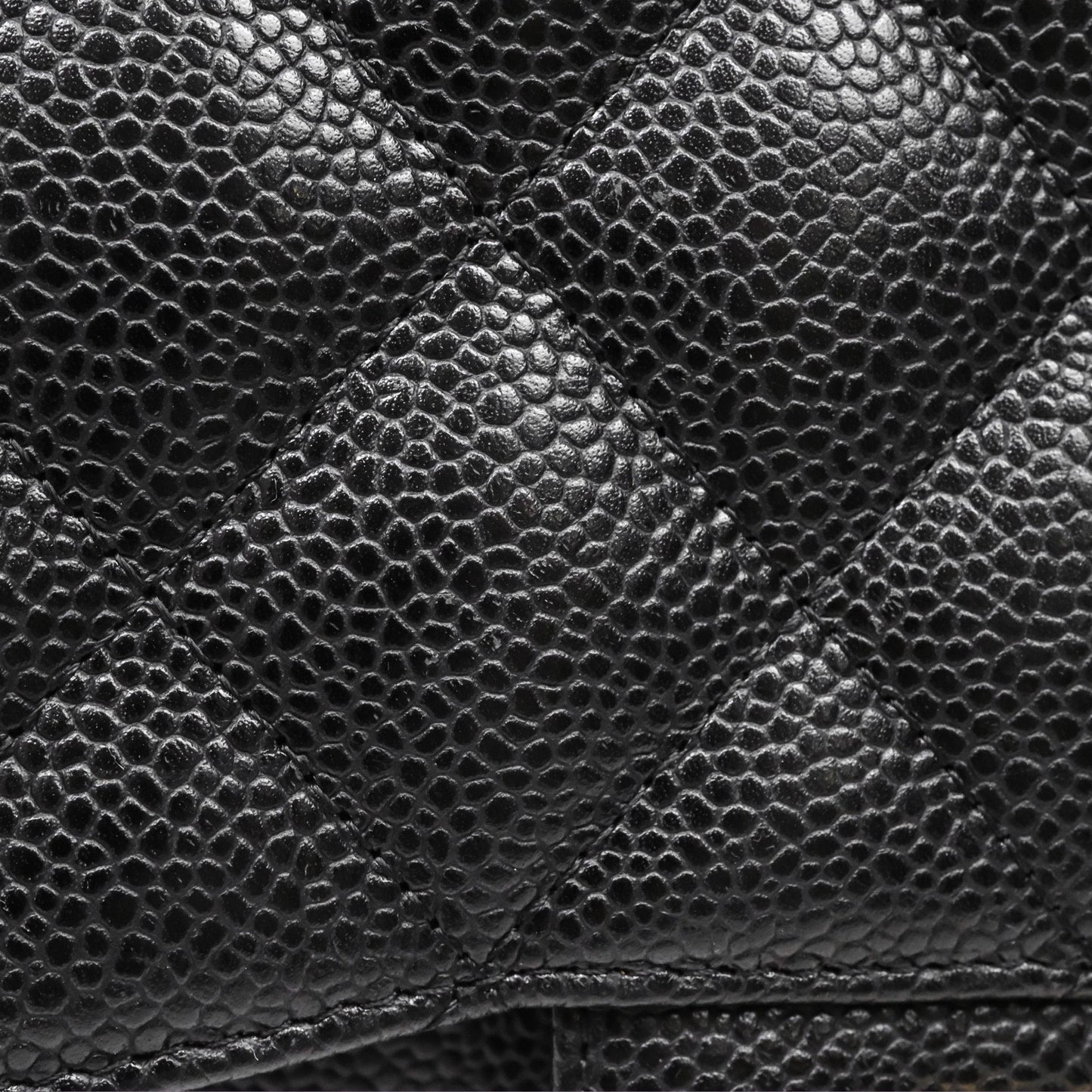 Chanel Jumbo Single Flap Black Caviar Gold Hardware⁣⁣