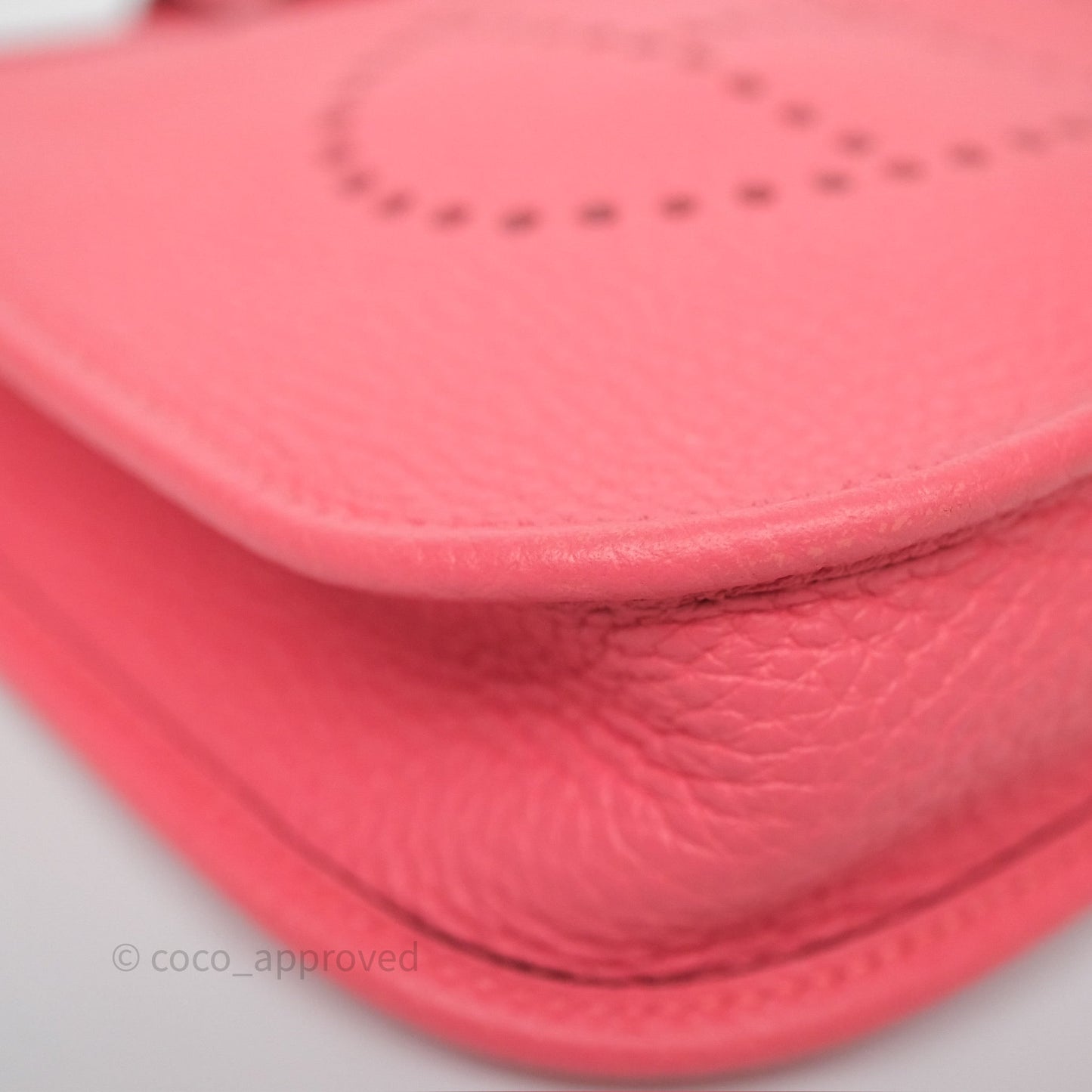 Hermès Mini Evelyne 16 Rose Azalée 8W Clemence Palladium Hardware