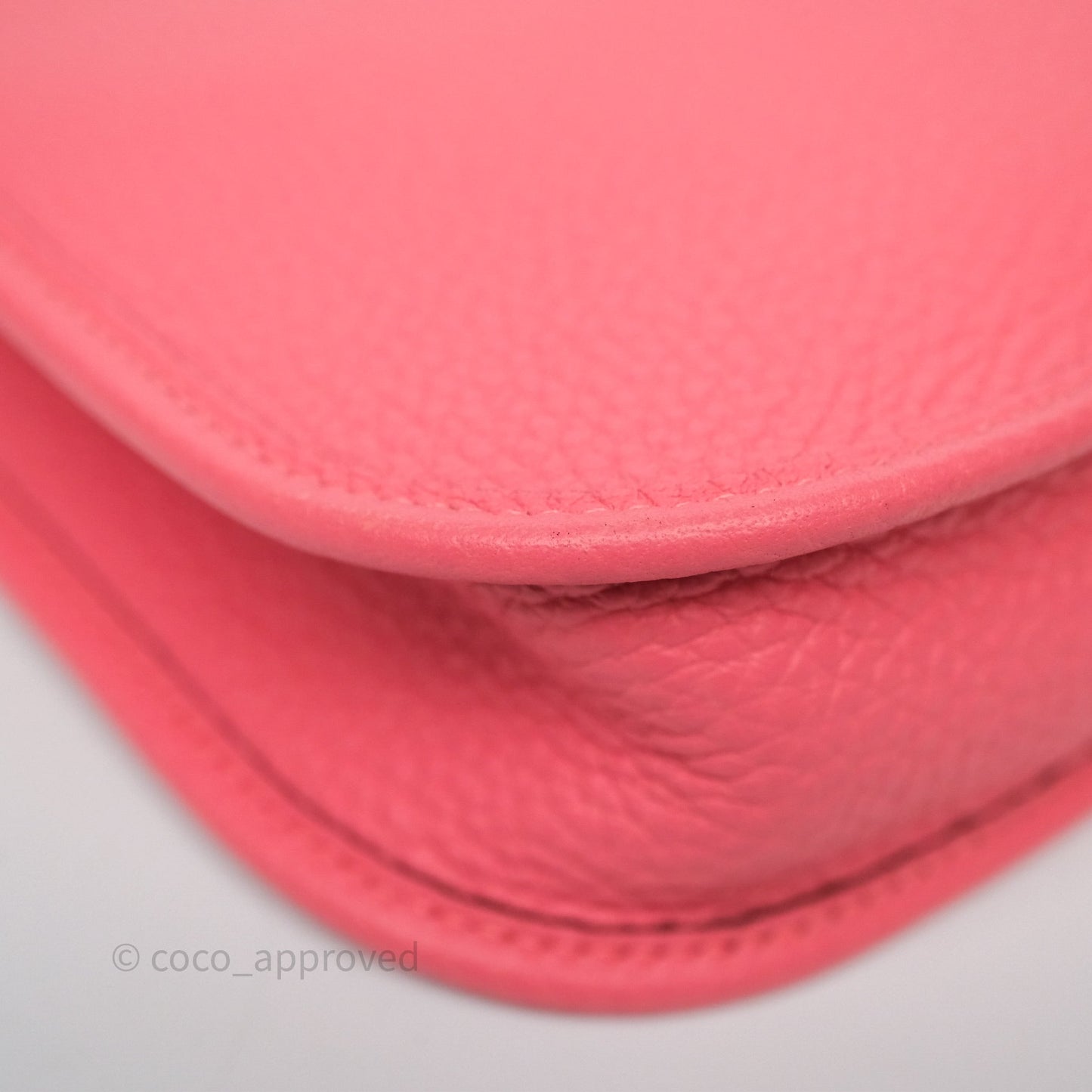 Hermès Mini Evelyne 16 Rose Azalée 8W Clemence Palladium Hardware