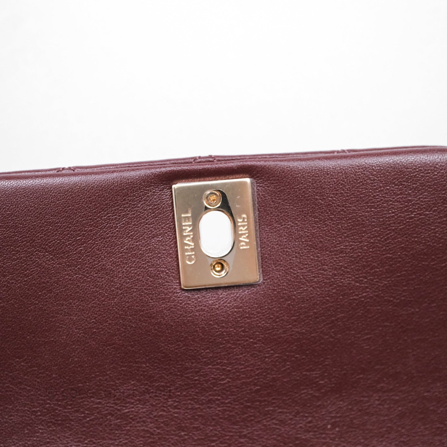 Chanel Quilted Large Duma Drawstring Backpack Bordeaux Calfskin Light Gold Hardware