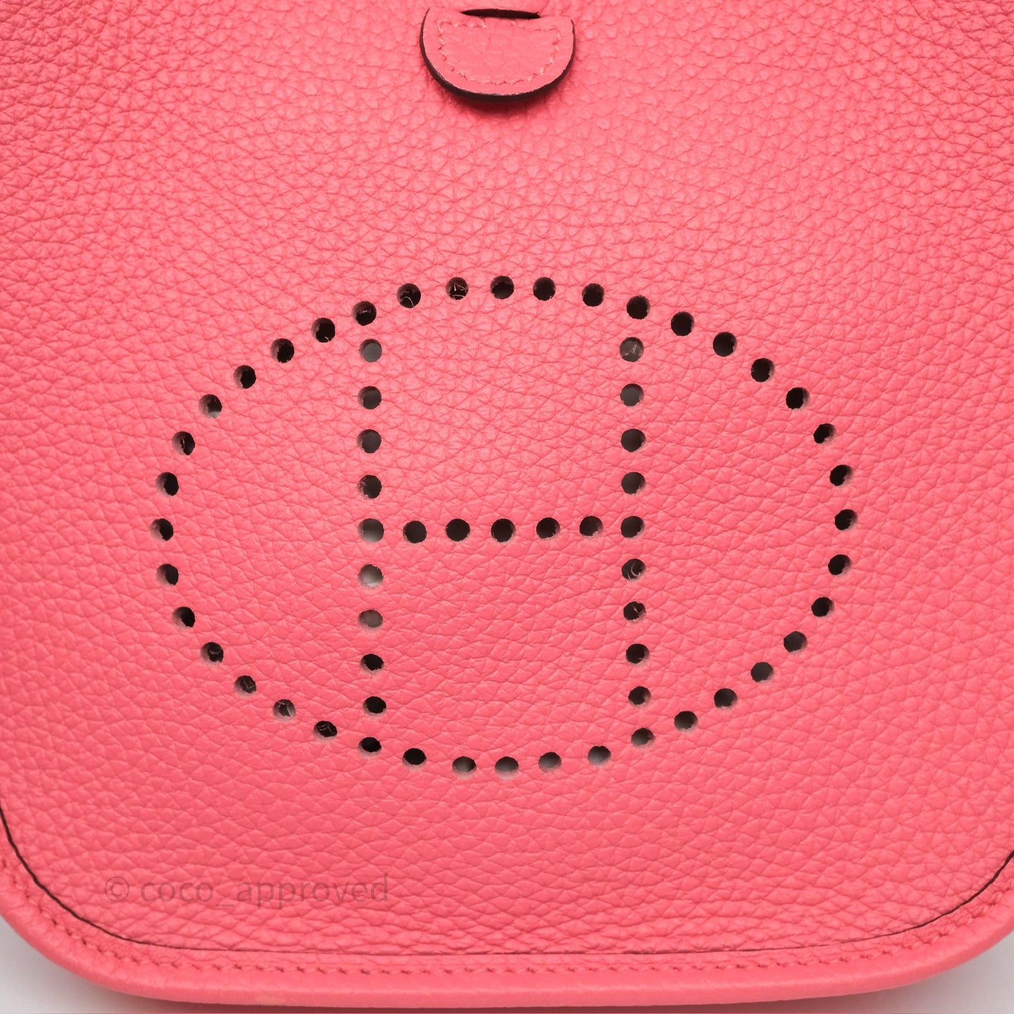 Hermès Mini Evelyne 16 Rose Azalée 8W Clemence Palladium Hardware
