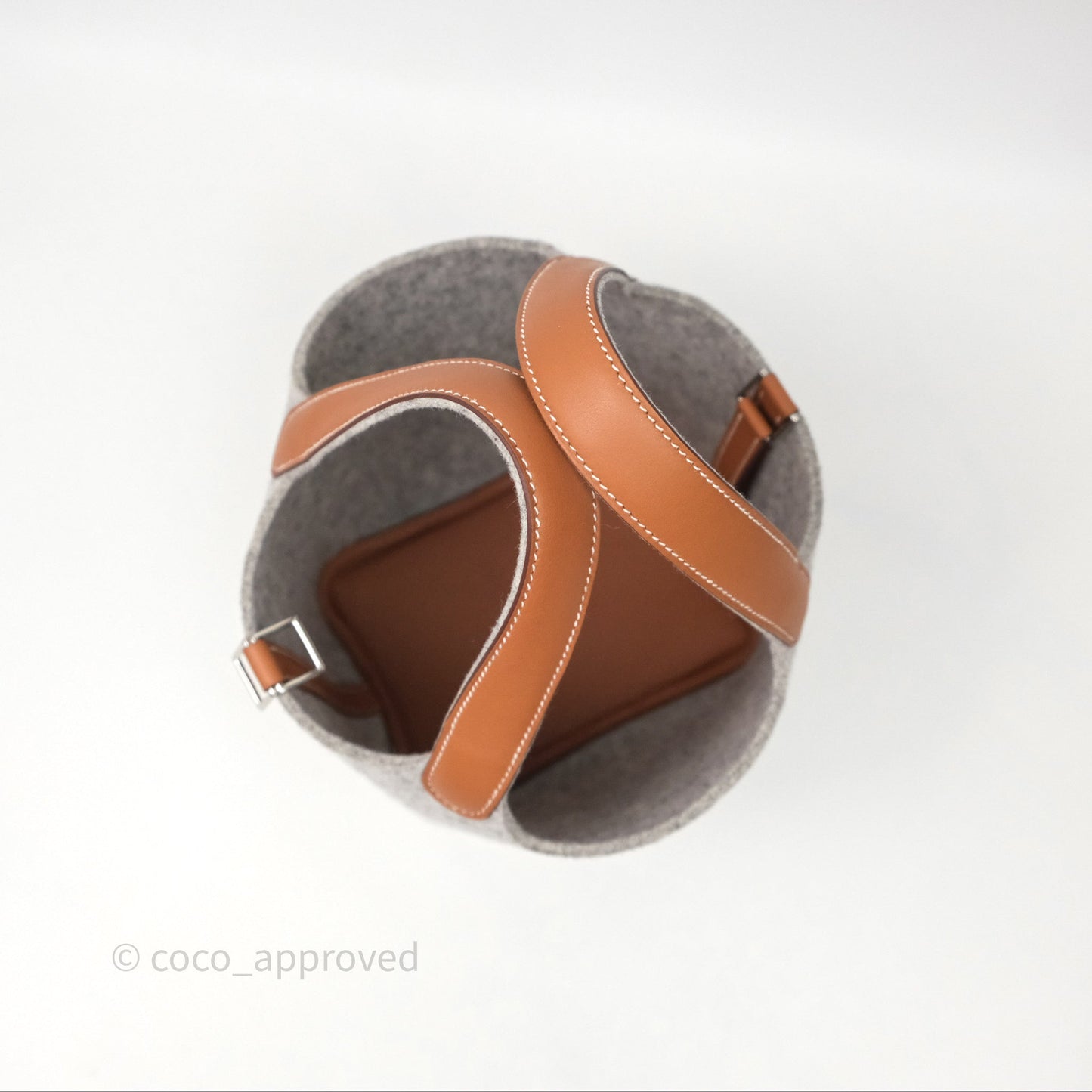 Hermès Picotin 18 Gris Clair/ Gold Wool Feutre Swift Palladium Hardware
