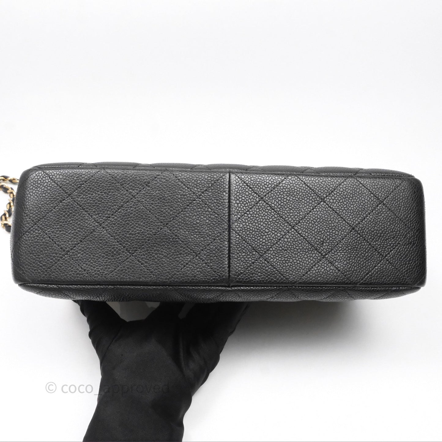 Chanel Jumbo Single Flap Black Caviar Gold Hardware⁣⁣