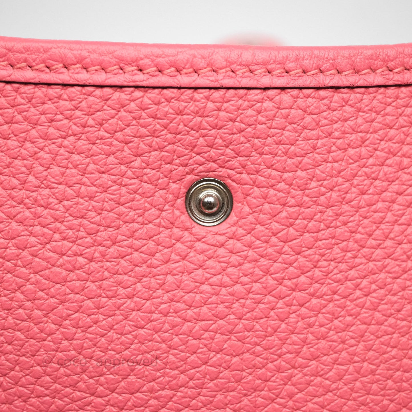 Hermès Mini Evelyne 16 Rose Azalée 8W Clemence Palladium Hardware