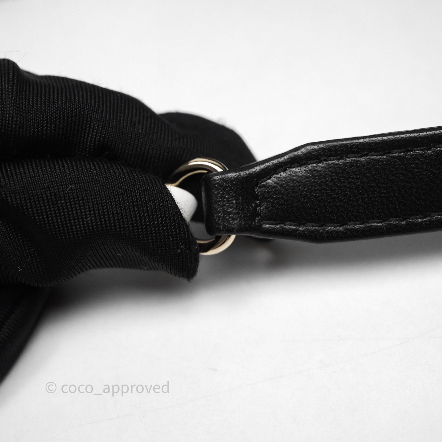 Chanel Small Entwined Chain Flap Black Lambskin Gold Hardware