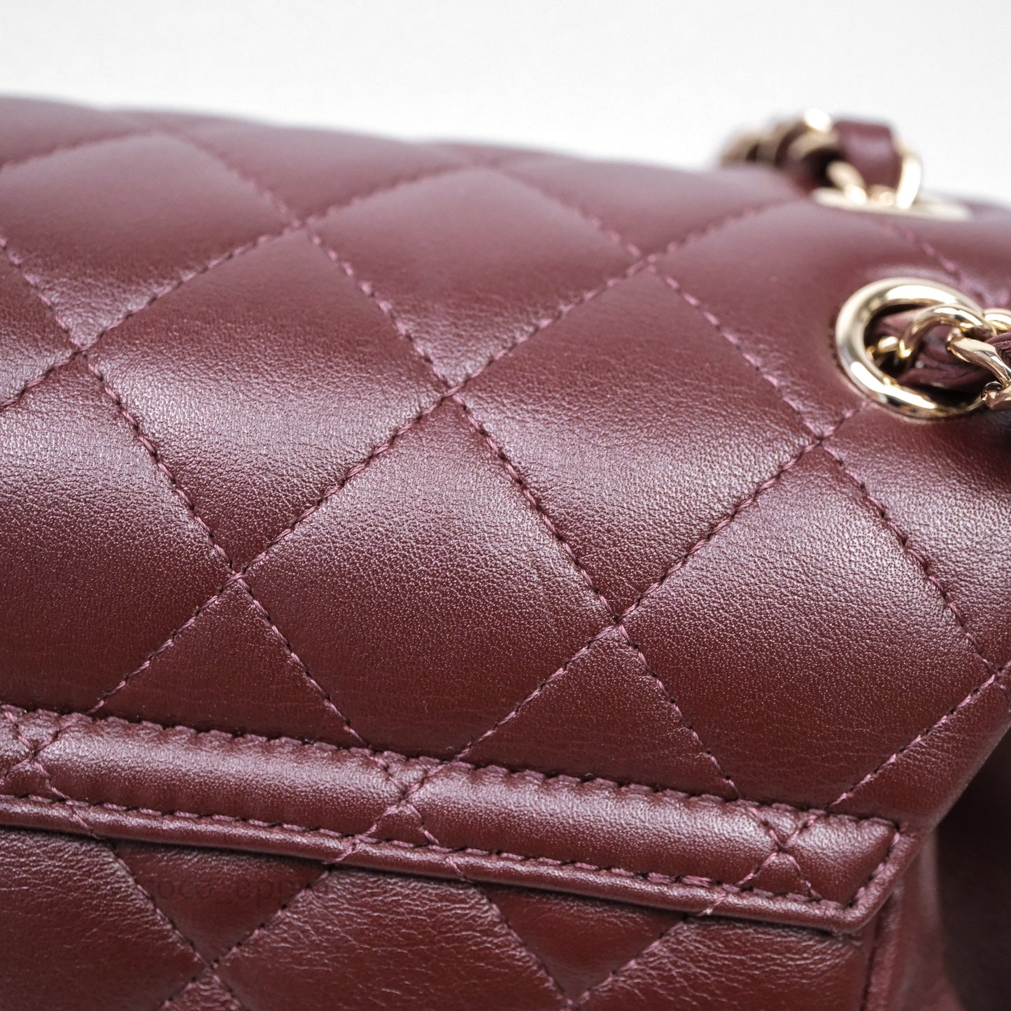 Chanel Quilted Large Duma Drawstring Backpack Bordeaux Calfskin Light Gold Hardware