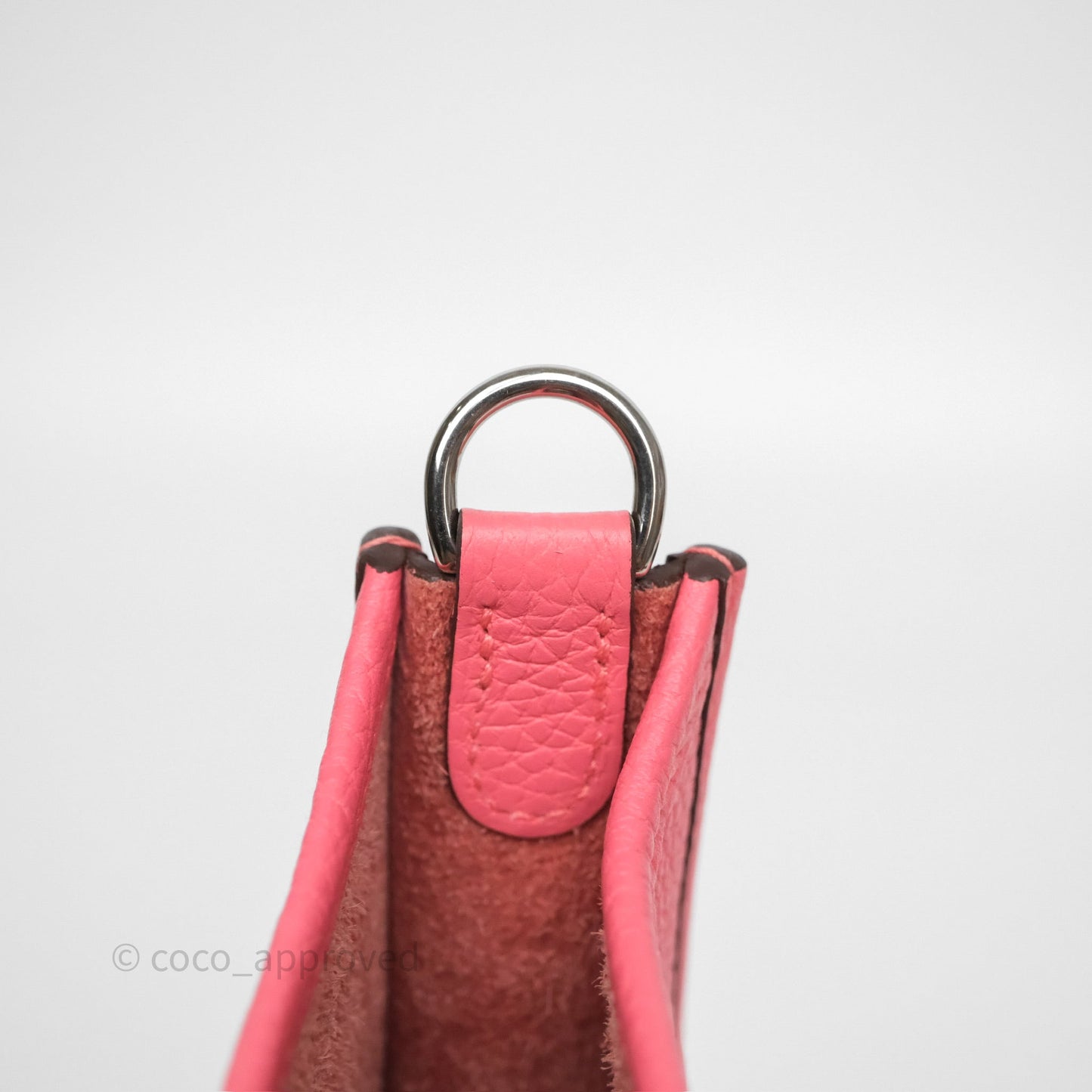Hermès Mini Evelyne 16 Rose Azalée 8W Clemence Palladium Hardware