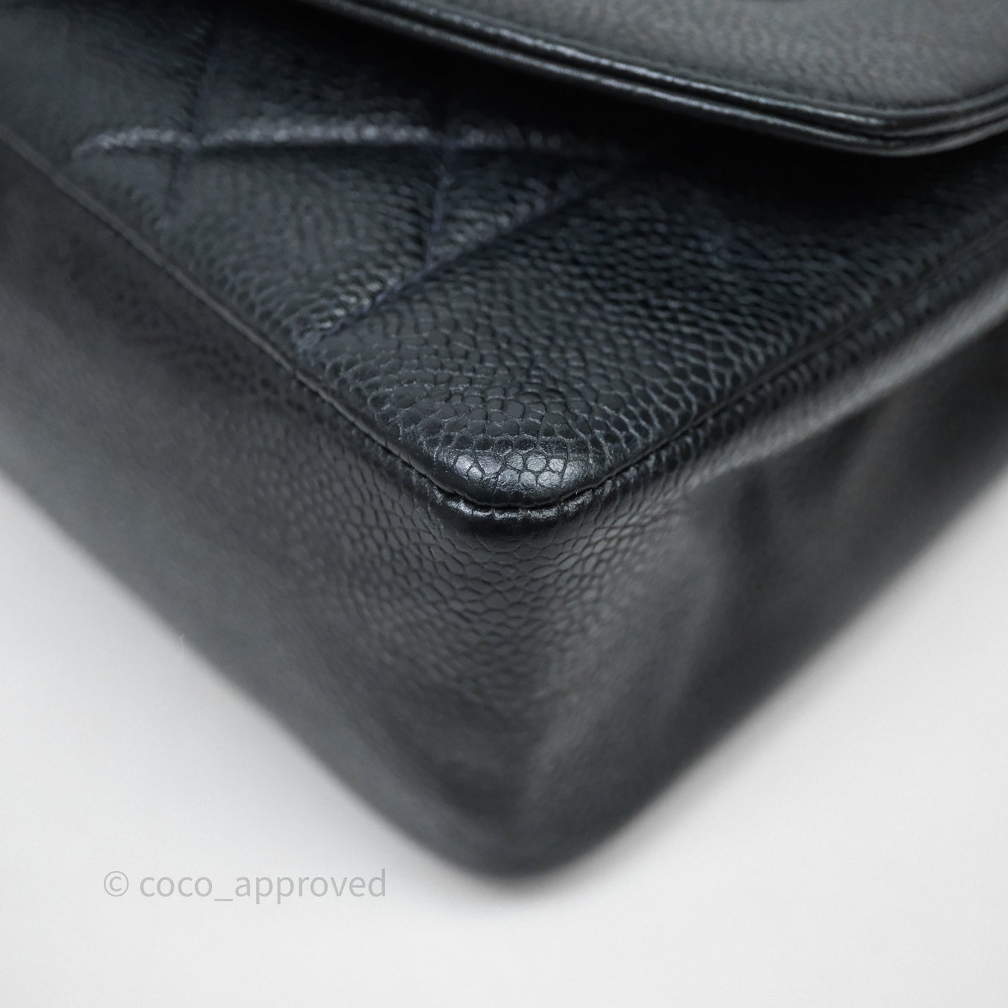 Chanel Vintage Medium Classic Diana Flap Bag Black Caviar 24K Gold Hardware
