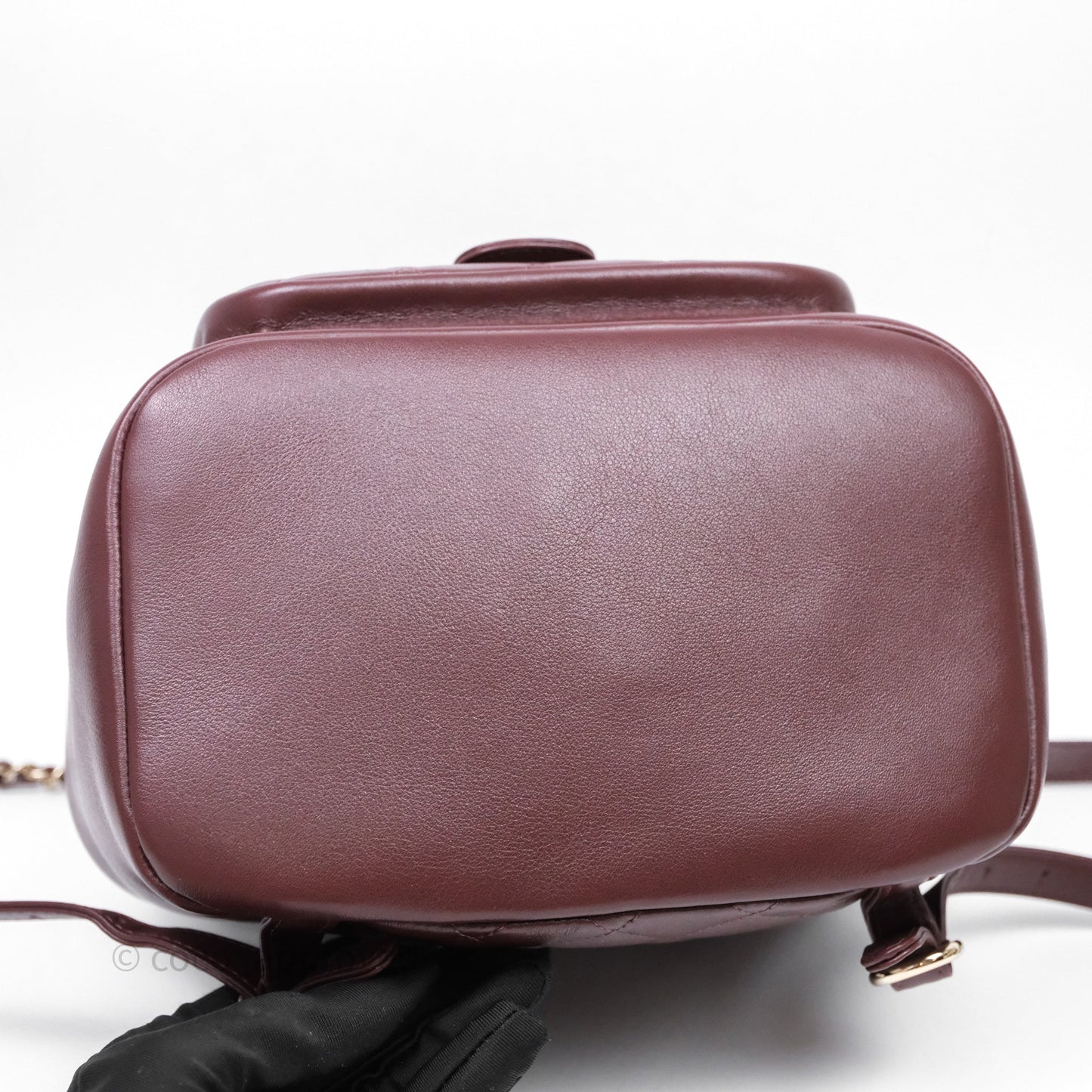 Chanel Quilted Large Duma Drawstring Backpack Bordeaux Calfskin Light Gold Hardware