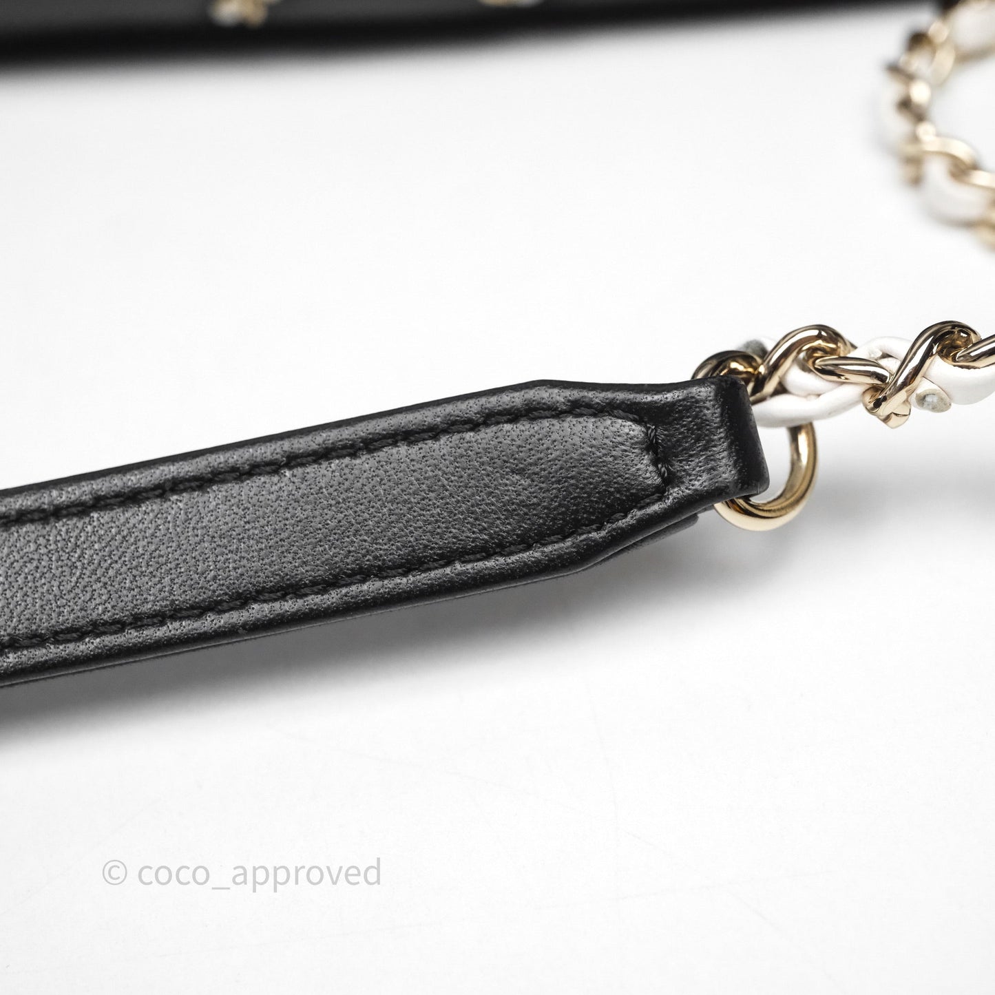 Chanel Small Entwined Chain Flap Black Lambskin Gold Hardware