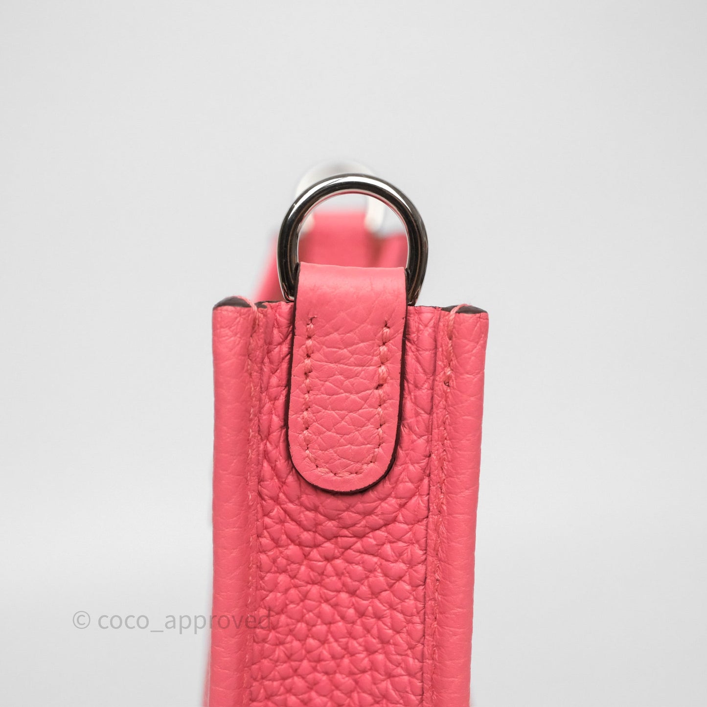 Hermès Mini Evelyne 16 Rose Azalée 8W Clemence Palladium Hardware