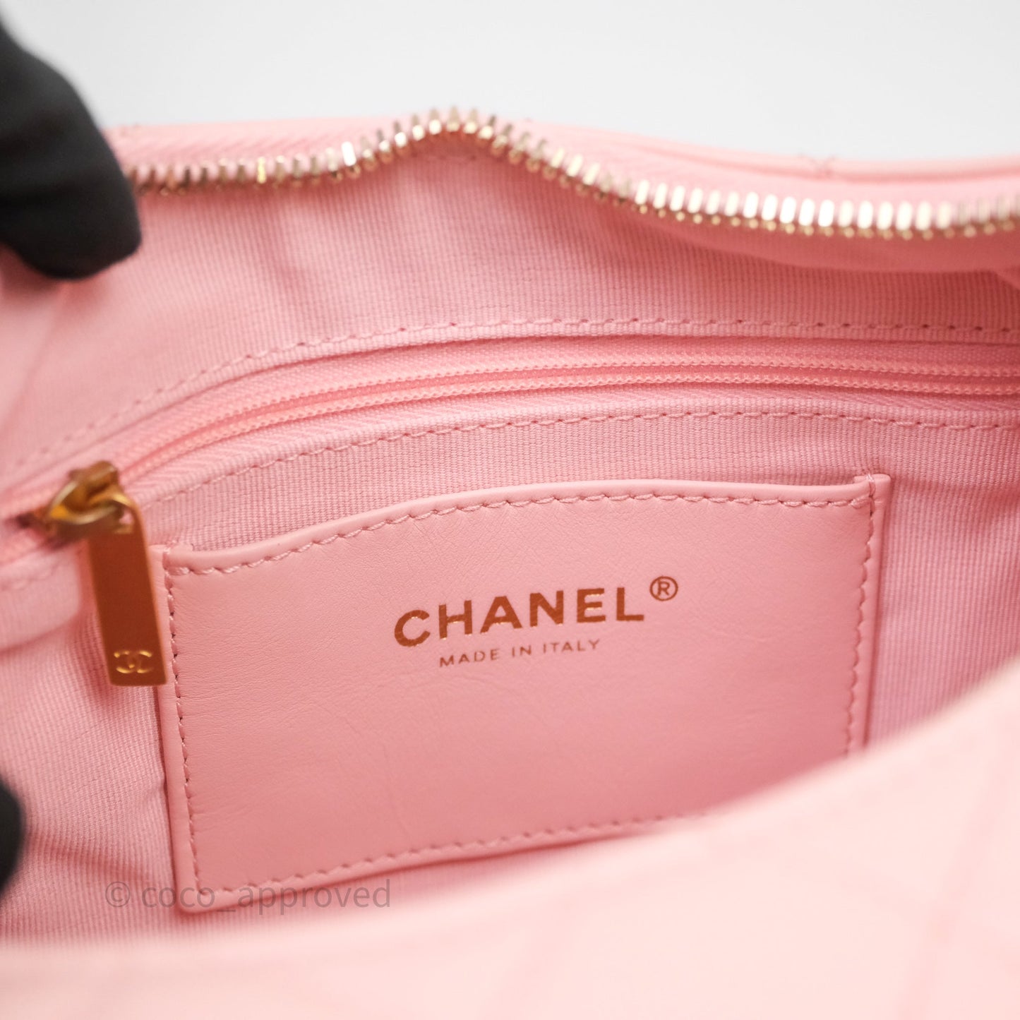 Chanel Small Quilted Trendy Double Pocket Hobo Pink Lambskin Aged Gold Hardware