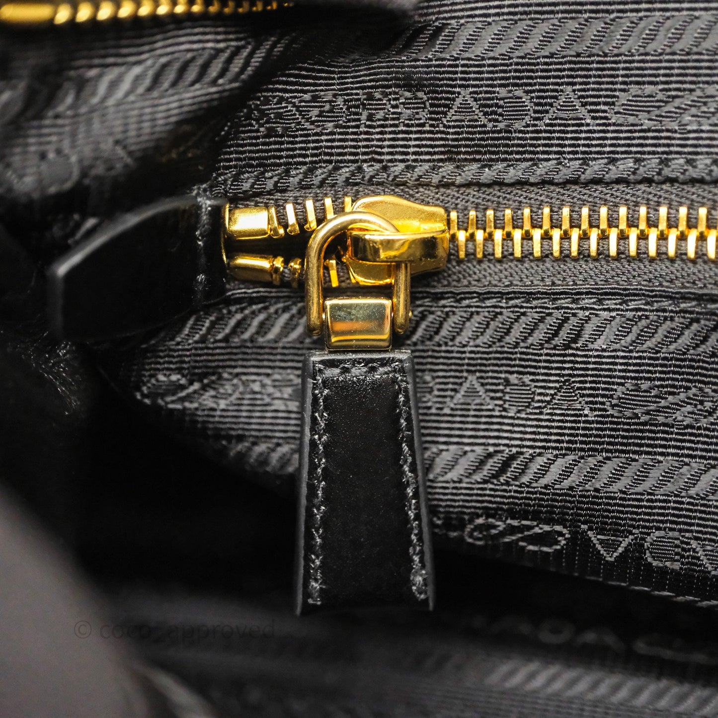 Prada Bonnie Medium Leather Handbag Black