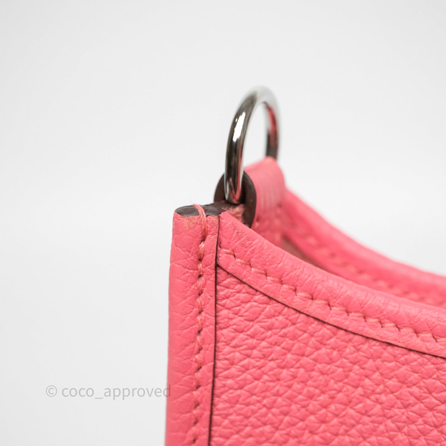 Hermès Mini Evelyne 16 Rose Azalée 8W Clemence Palladium Hardware