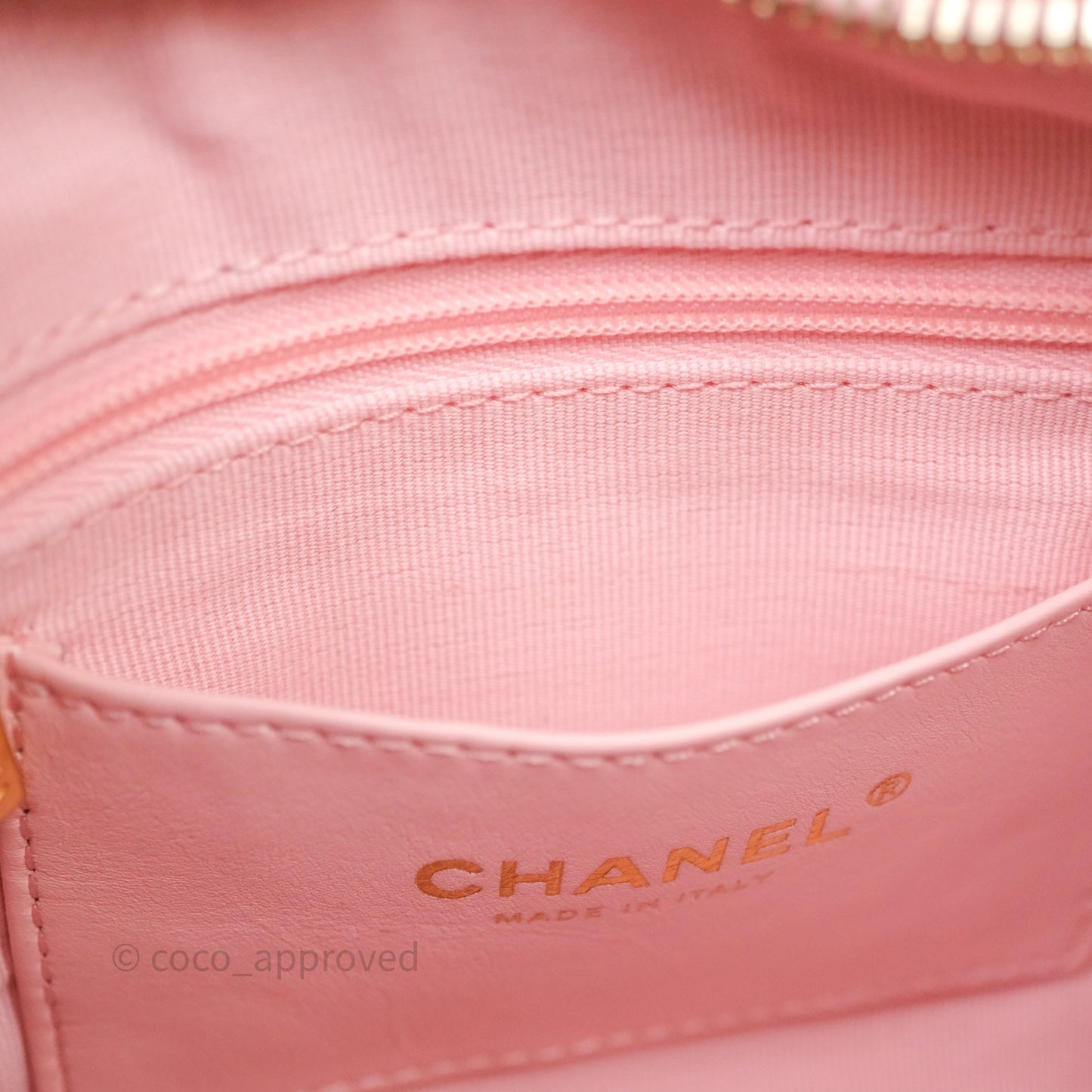 Chanel Small Quilted Trendy Double Pocket Hobo Pink Lambskin Aged Gold Hardware