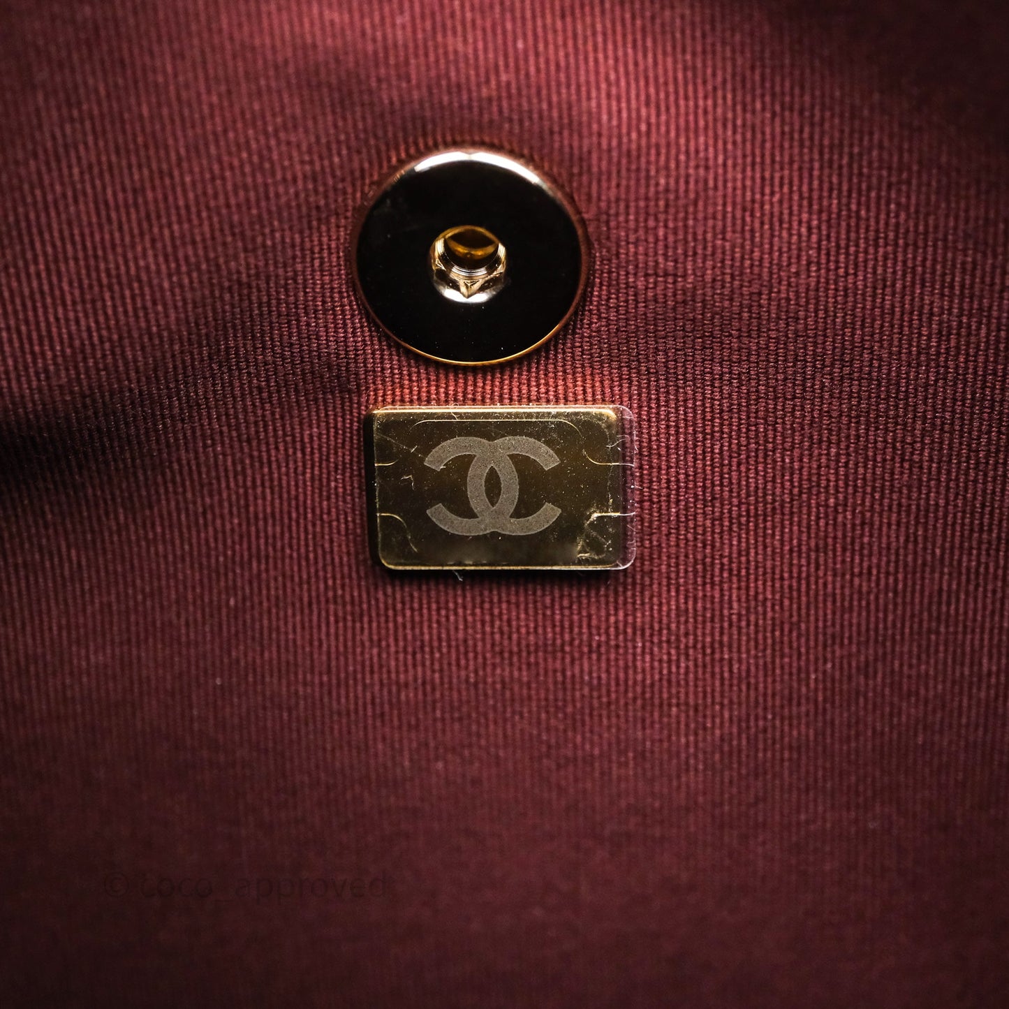 Chanel Quilted Large Duma Drawstring Backpack Bordeaux Calfskin Light Gold Hardware